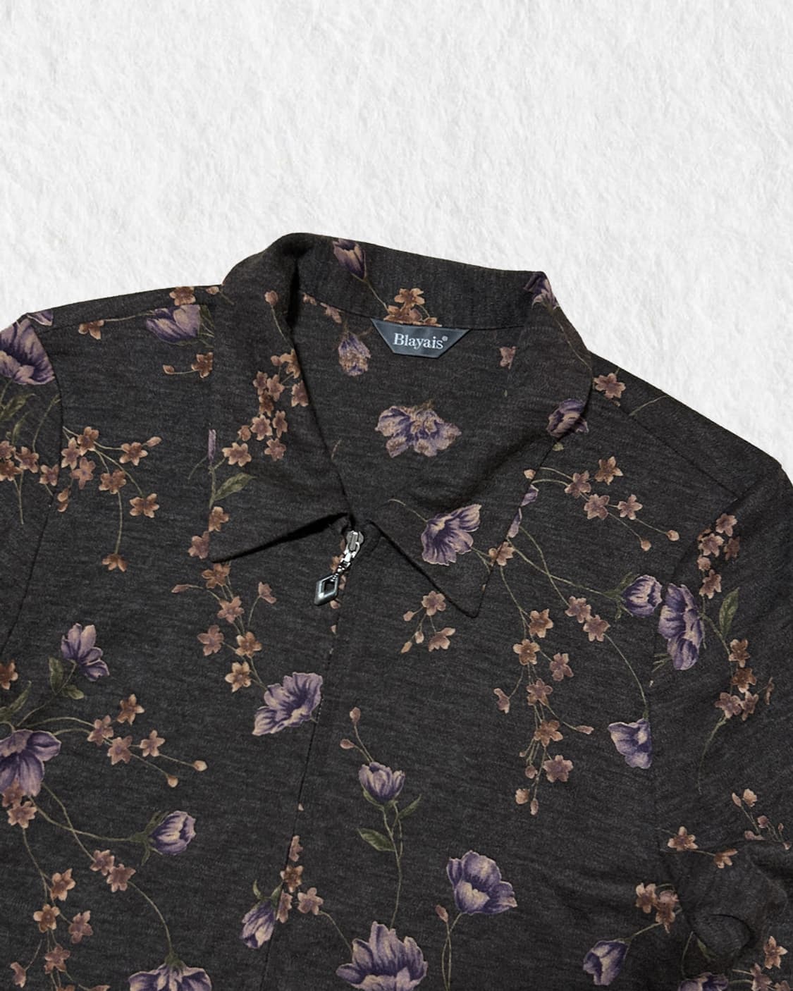 빈티지 오리엔탈 플라워 패턴 집업 상품이미지2