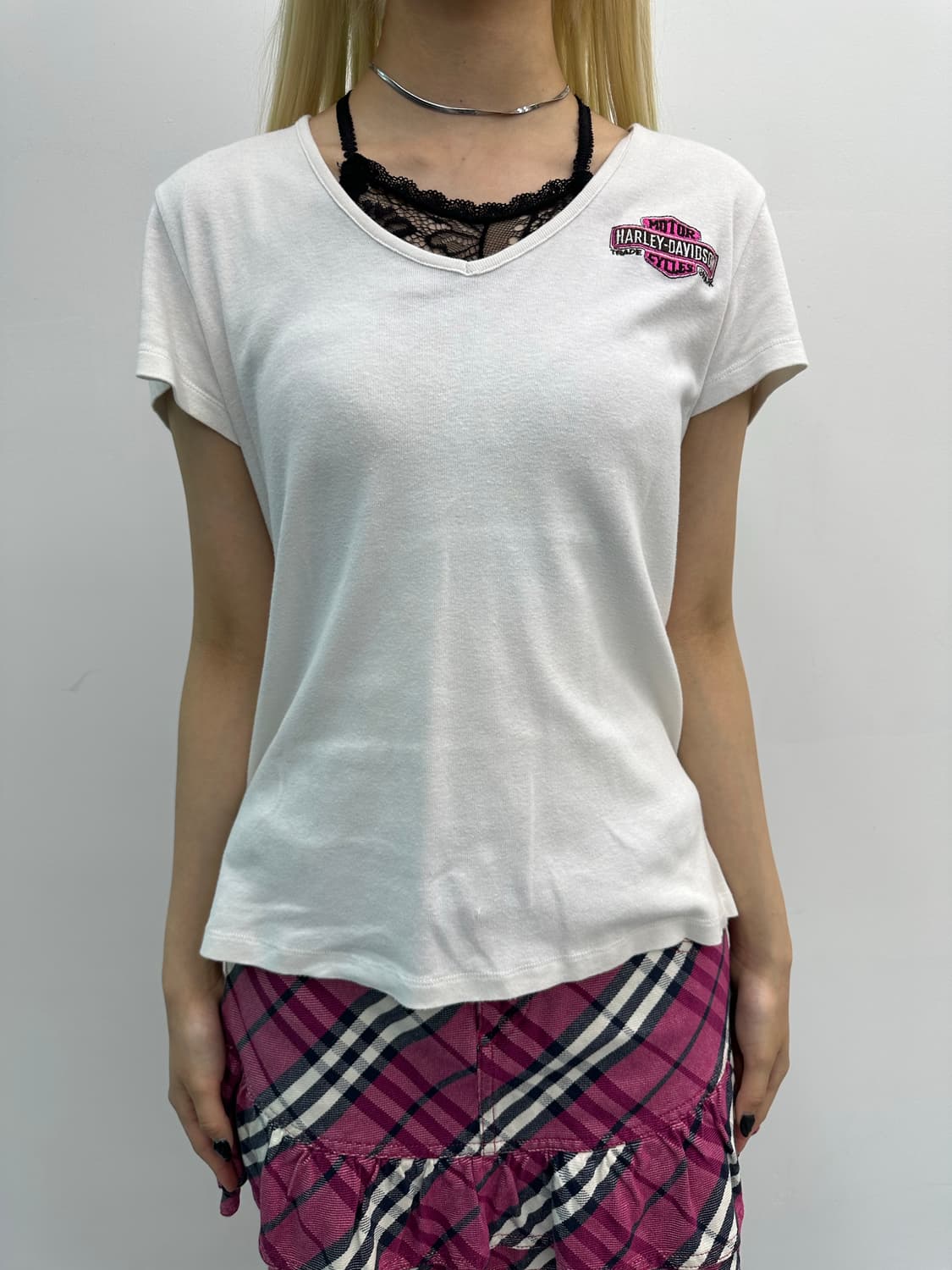 Pink back point top 상품이미지6