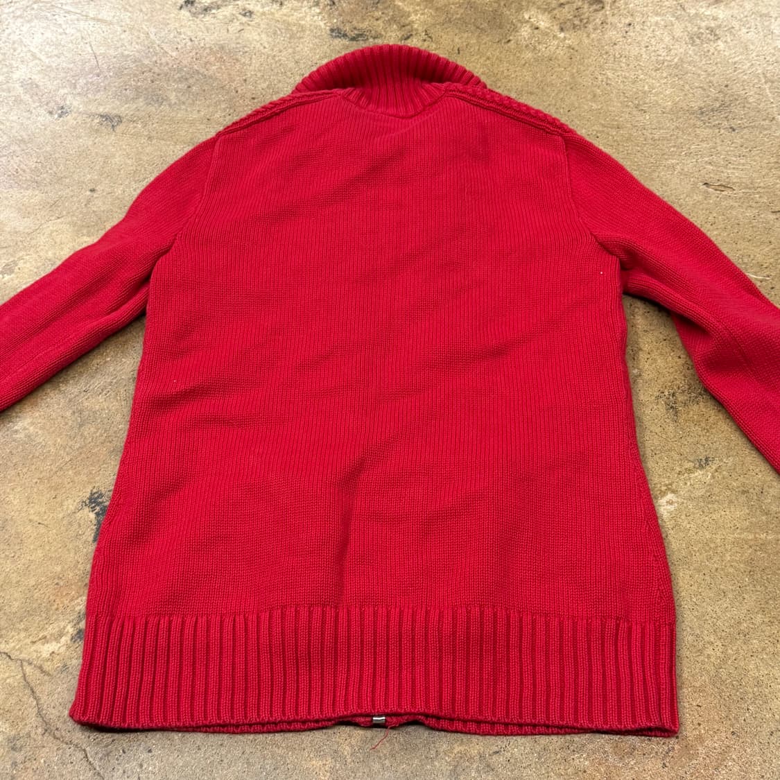 폴로 랄프로렌 레드 니트집업 상품이미지4