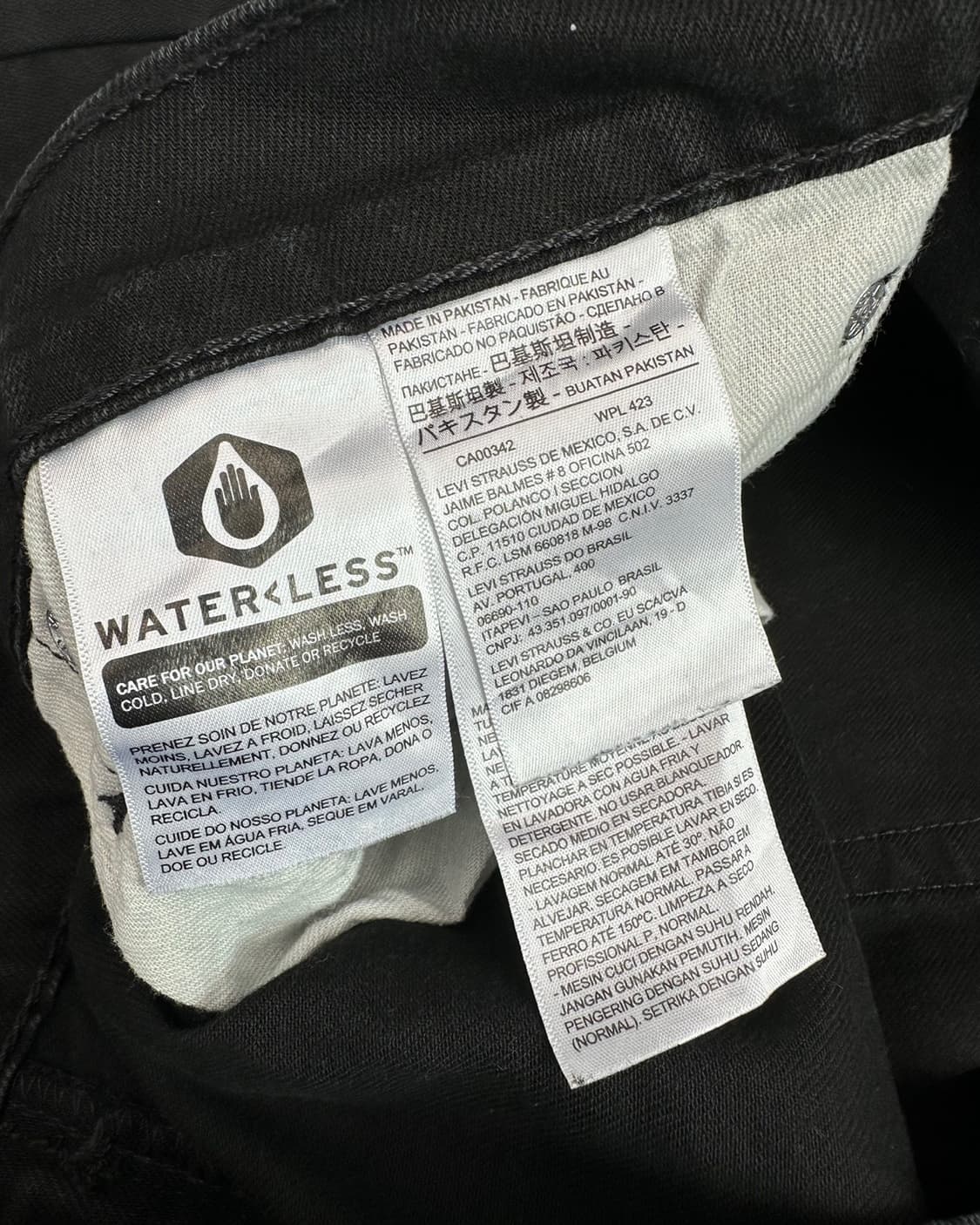 (허단49)리바이스 569 블랙반바지-M827 상품이미지4