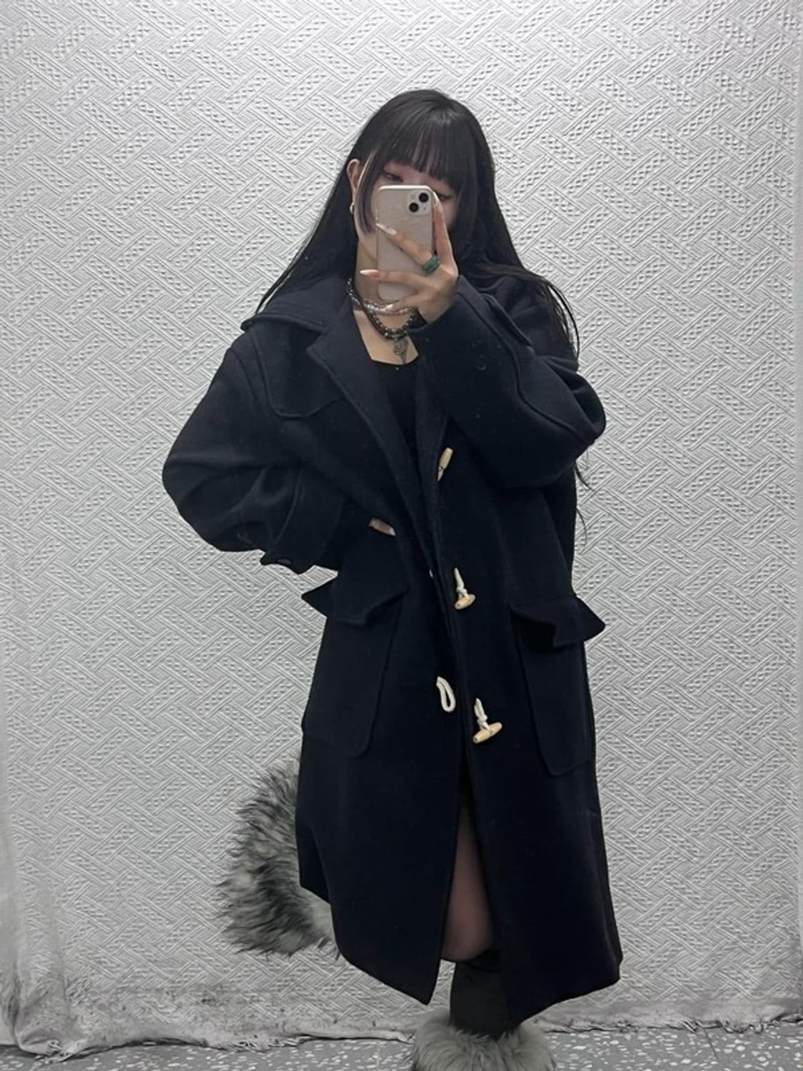 파르티멘토 캐주얼 빈티지 떡볶이 더플 코트 M C09409 상품이미지2