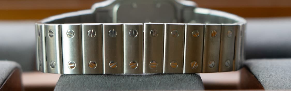 까르띠에 산토스 갈베 LM 쿼츠 빈티지 시계 상품이미지5