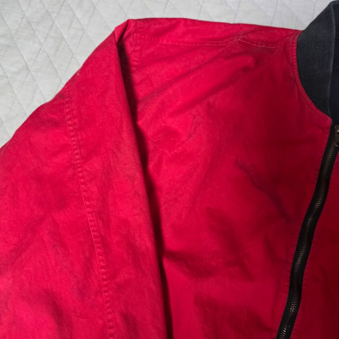 [XXL] 90s 빈티지 말보로 리버시블 봄버 자켓 블랙/레드 페이드 상품이미지6