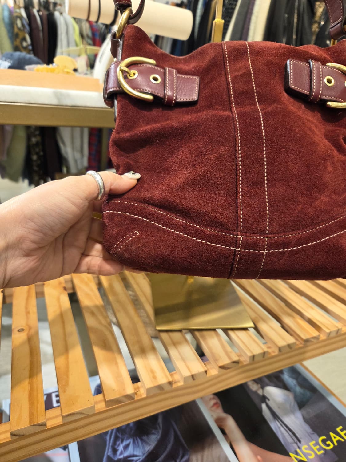 COACH 코치 스웨이드 미니백 상품이미지2