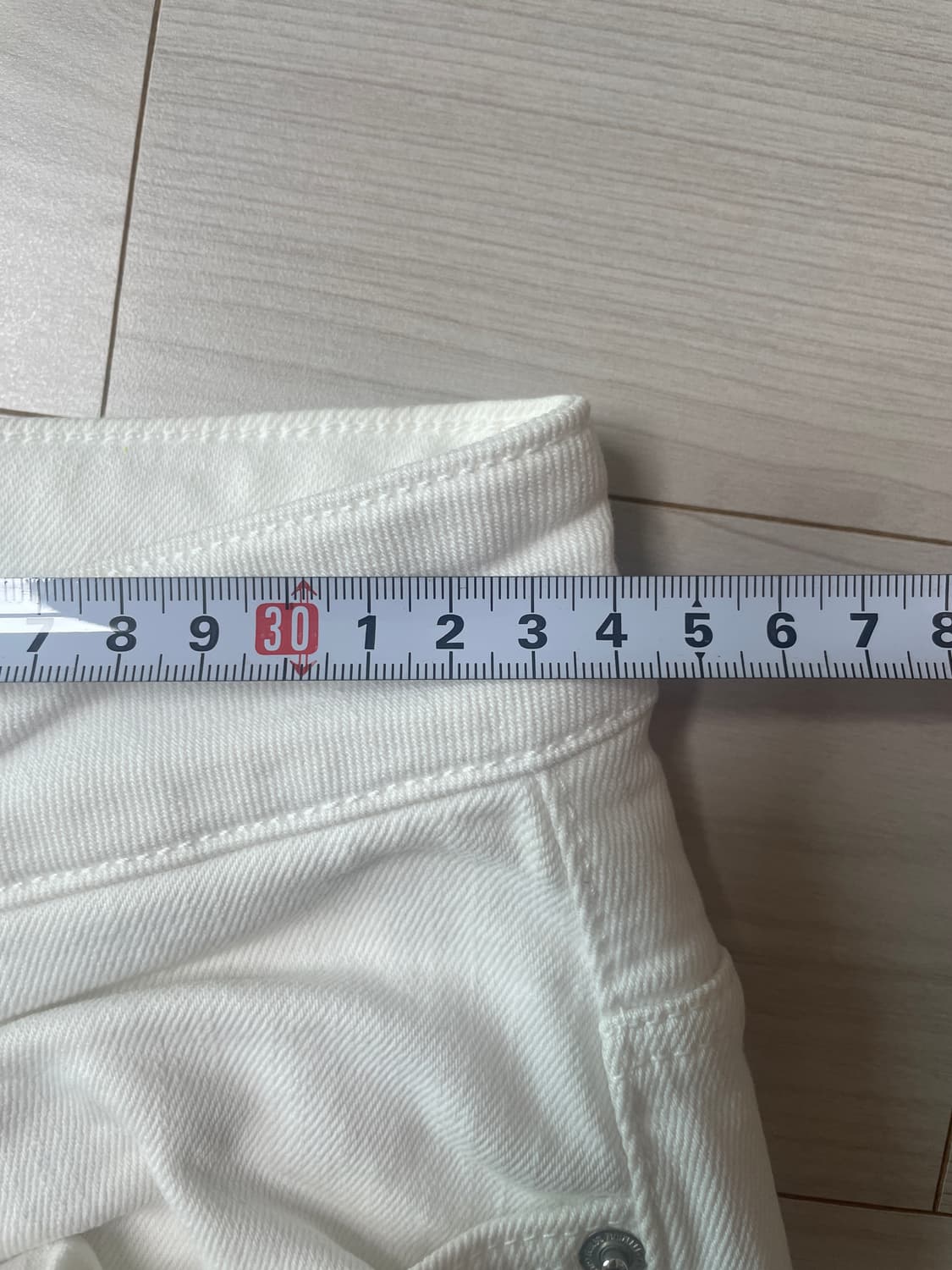 ZARA 화이트 와이드 데님 팬츠 EUR 36 상품이미지3