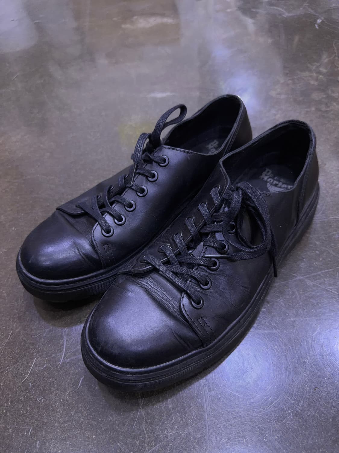 닥터마틴 블랙 레더 스니커즈 운동화 270 상품이미지1