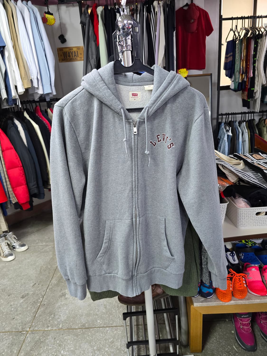 리바이스 회색 후드 집업 (1390) 상품이미지1