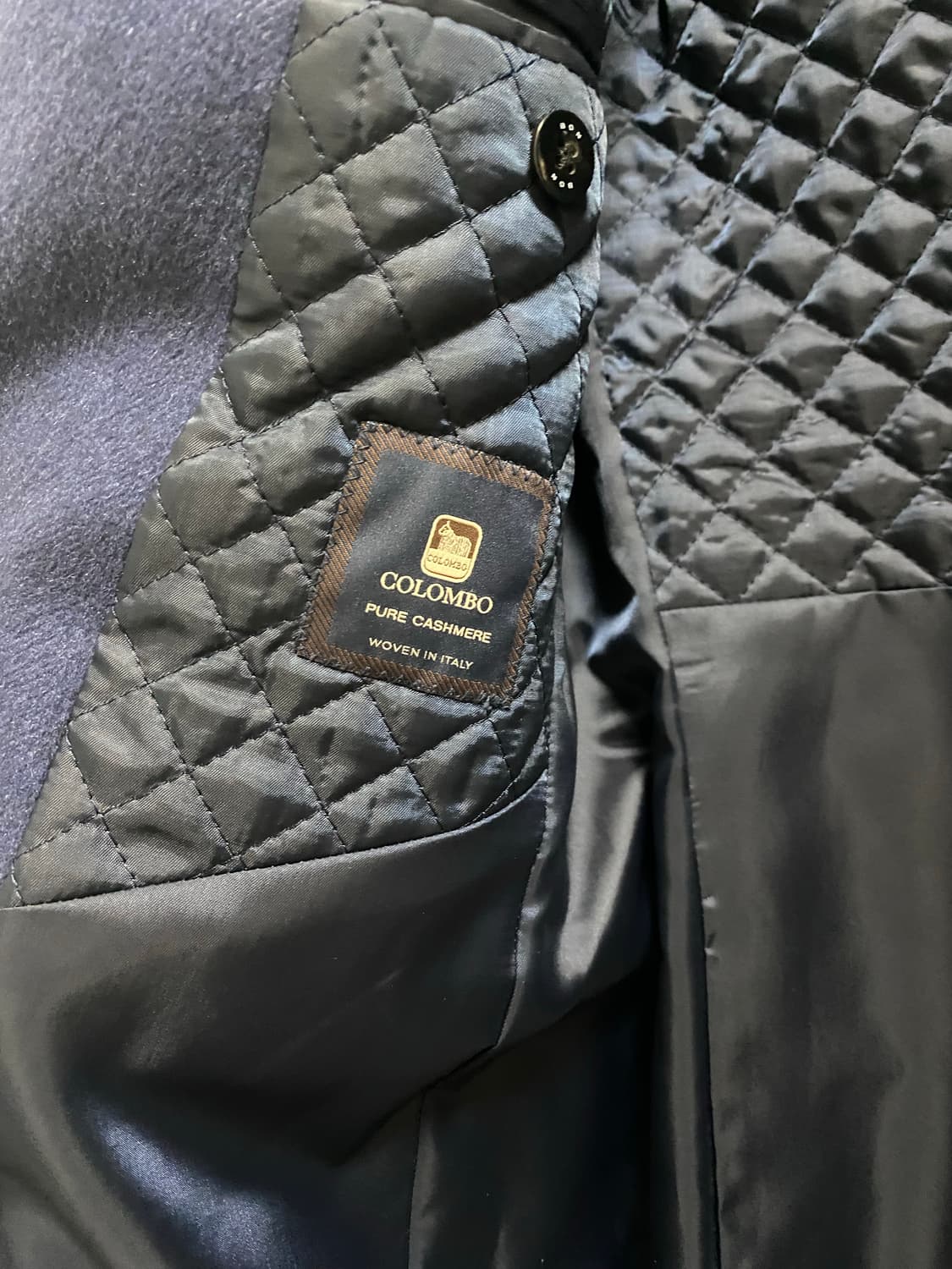 콜롬보(COLOMBO) 캐시미어 100% 네이비 코트(95-100) 상품이미지3