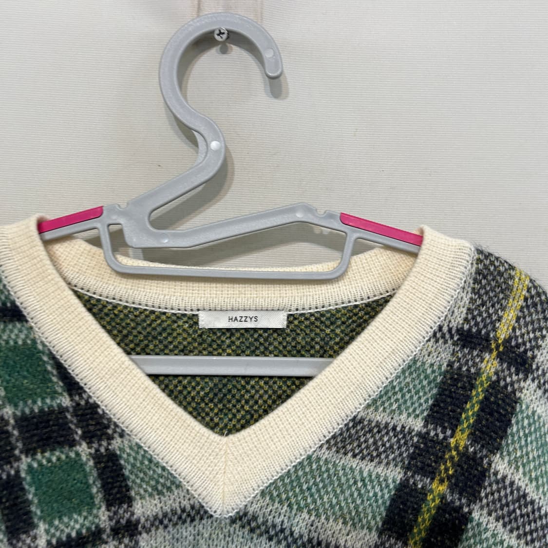 헤지스 여성 체크 니트 95 정가 32만원 상품이미지2