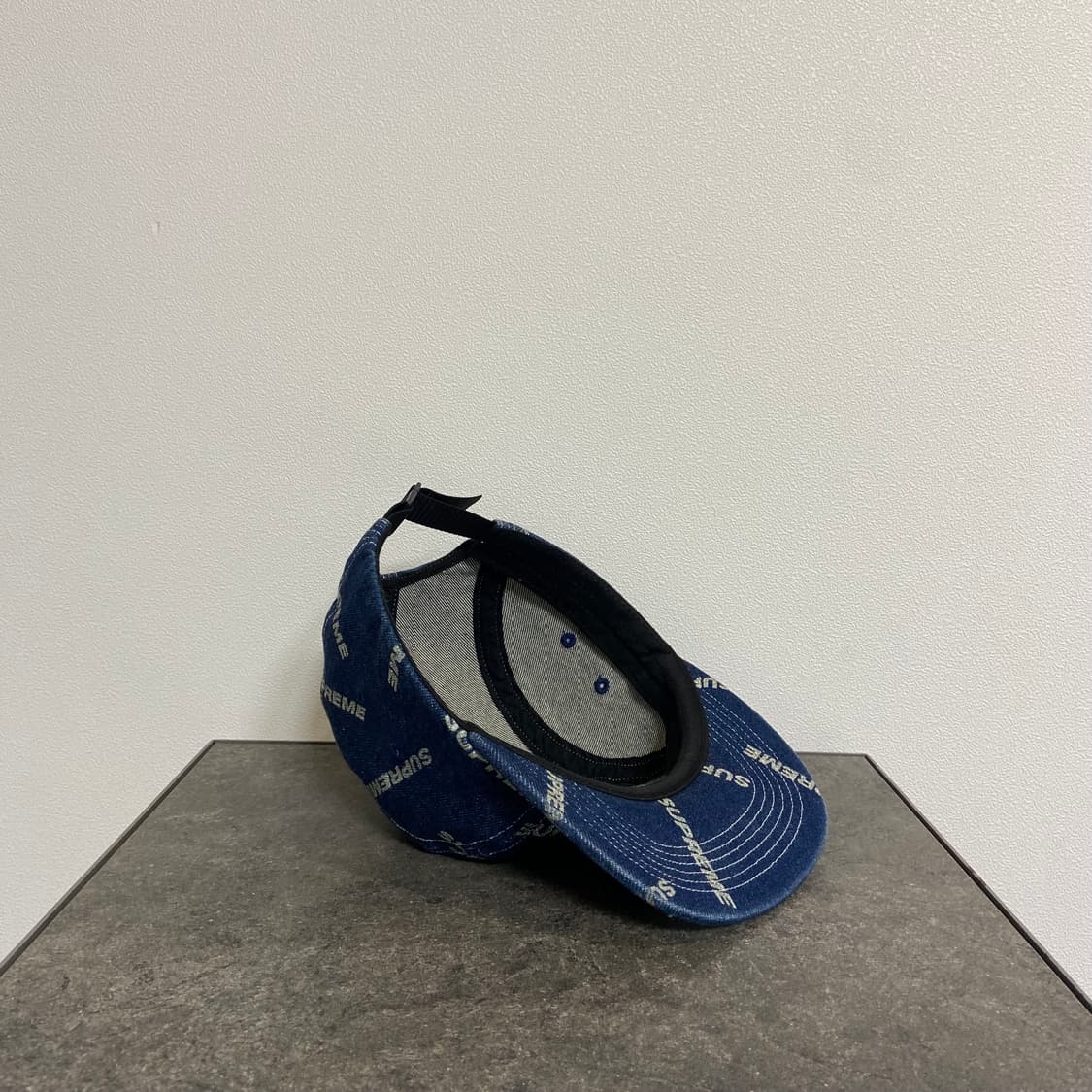 슈프림 캠프캡 모자 자카드 글리터 로고 레드 박스로고 상품이미지7