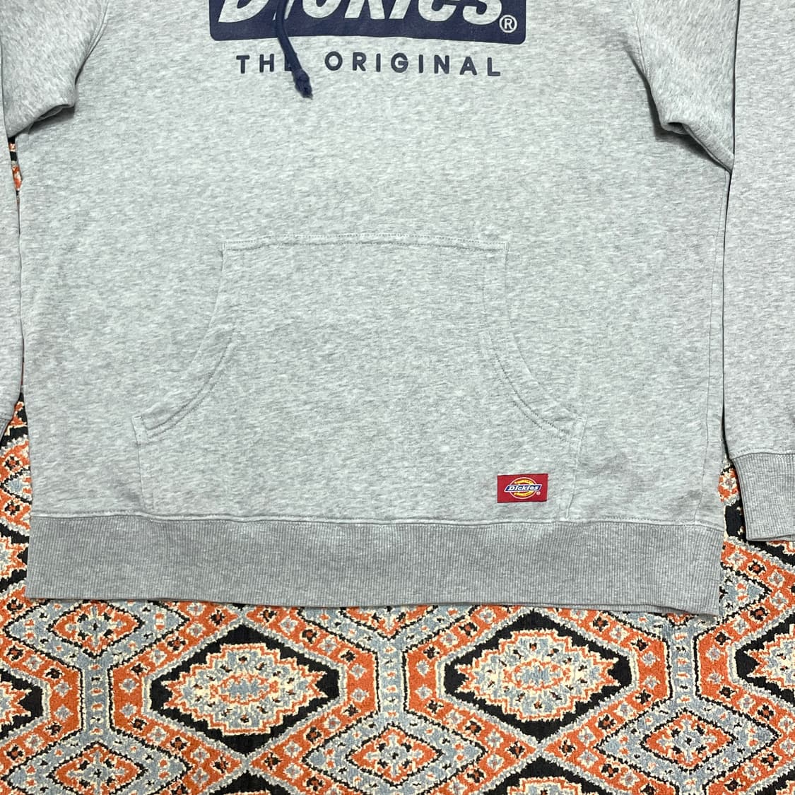 디키즈 스펠로고 그레이 기모 후드티셔츠 남성XL 상품이미지3