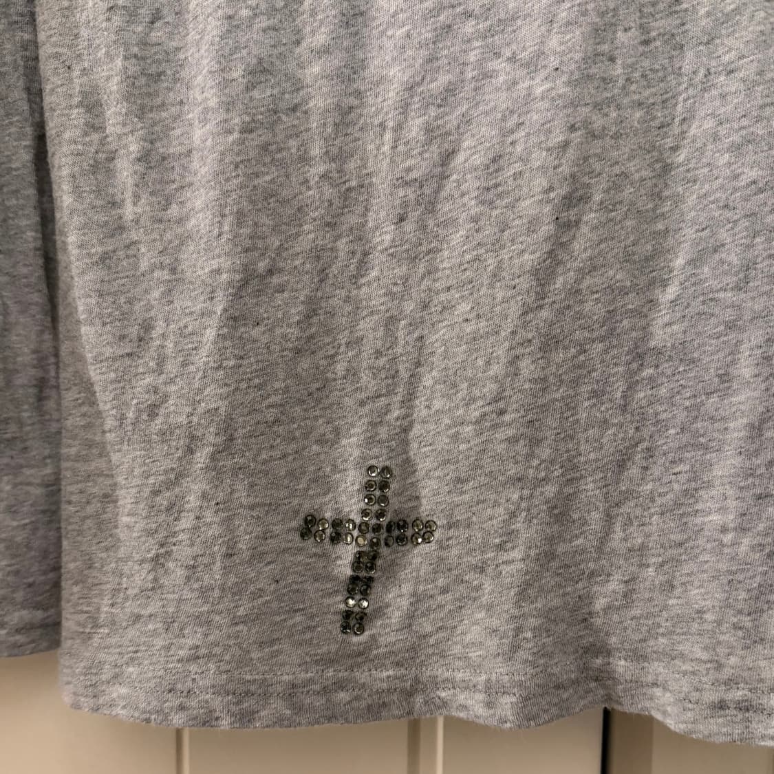 heaven and earth Y2K 갸루 프린팅 큐빅 티셔츠 상품이미지4