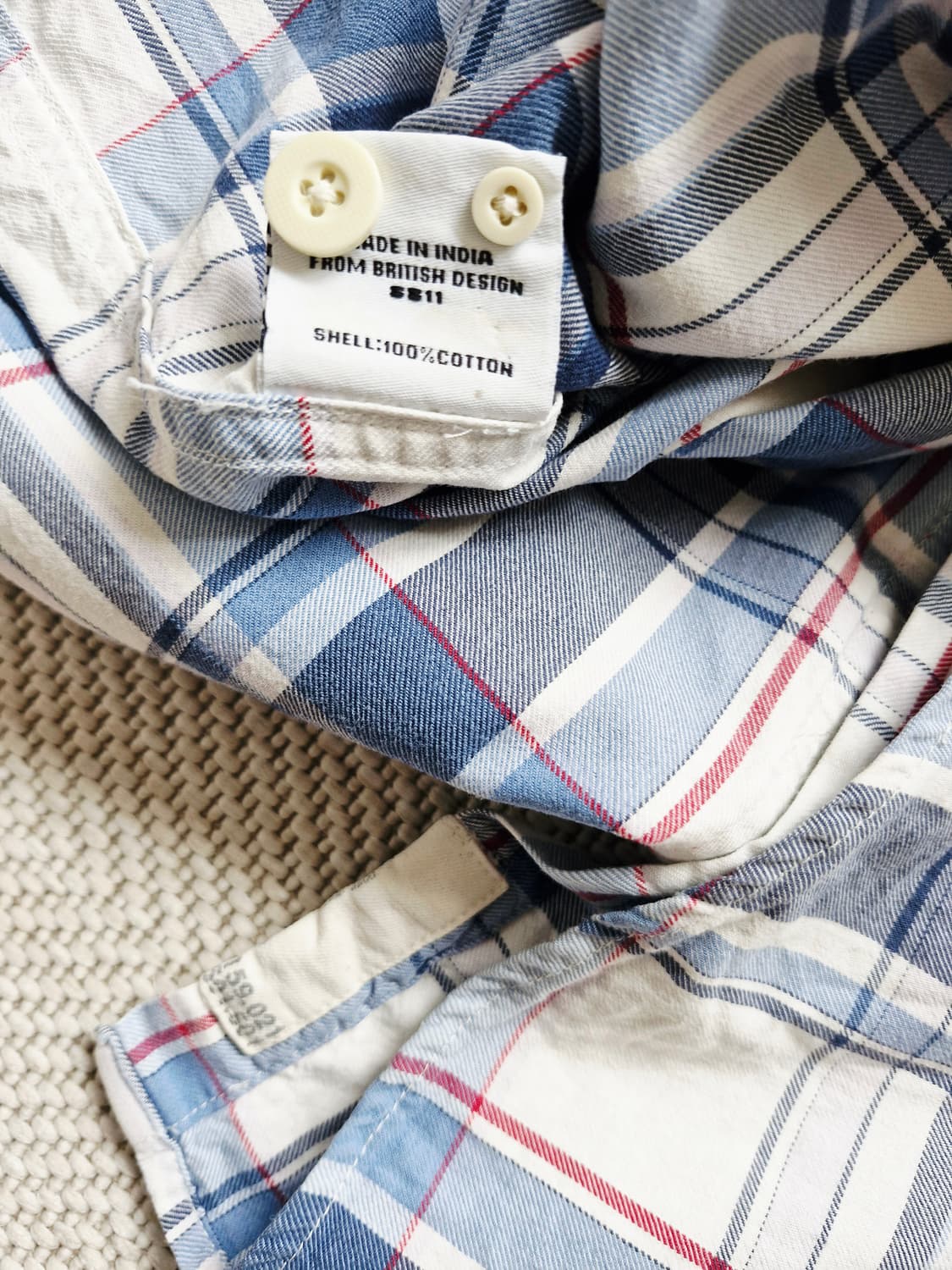 슈퍼드라이 체크 셔츠 L  상품이미지8