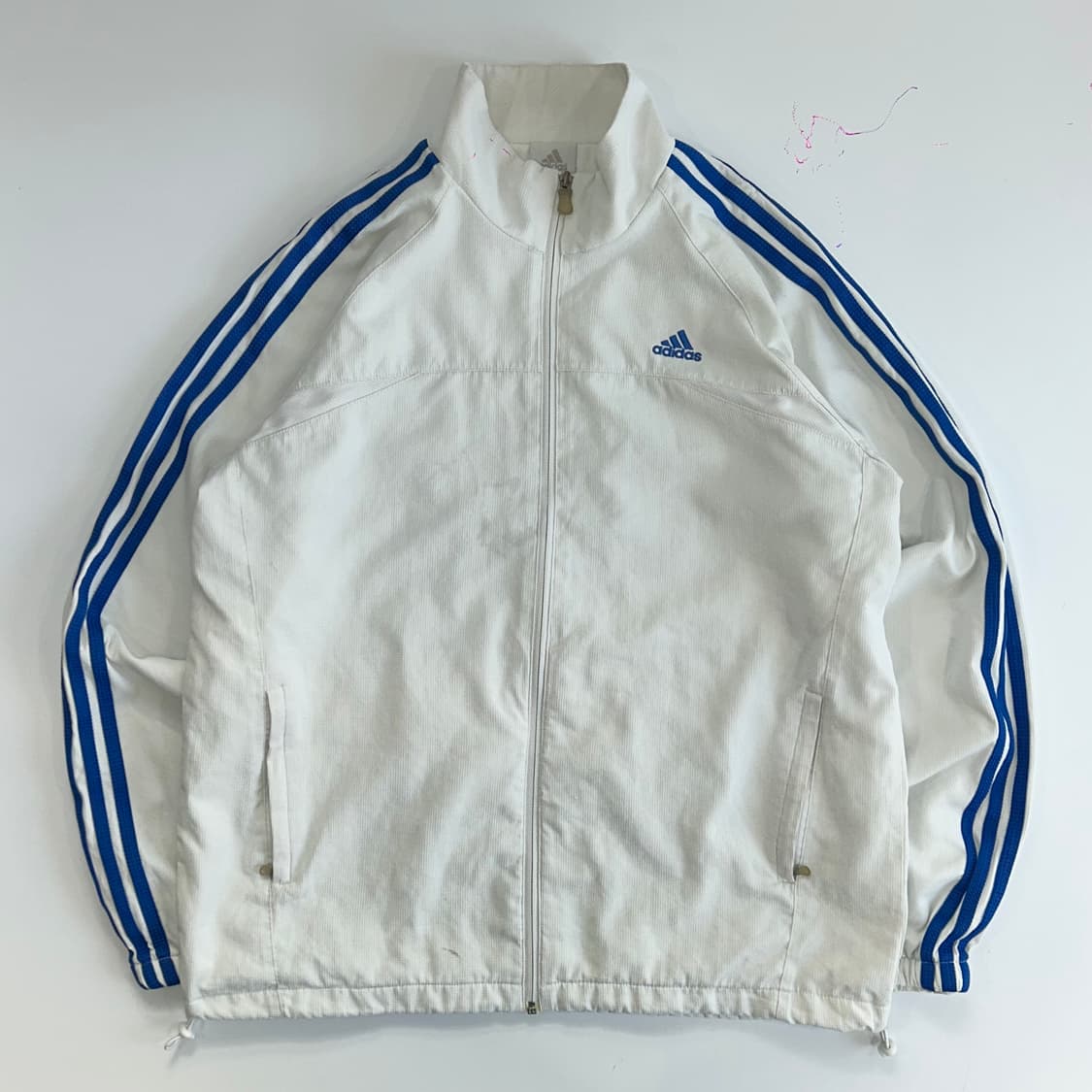 Adidas 아디다스 블루 화이트 트랙탑 화이트 져지 상품이미지3