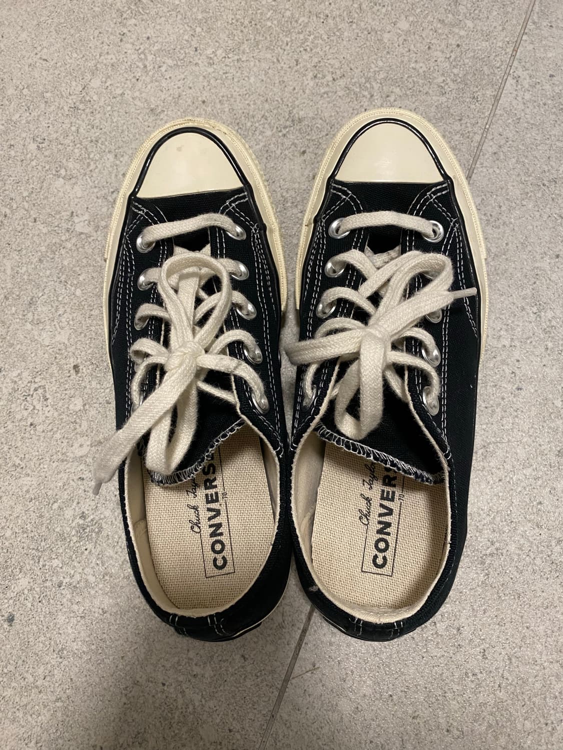 컨버스 척 70 로우 블랙 상품이미지5