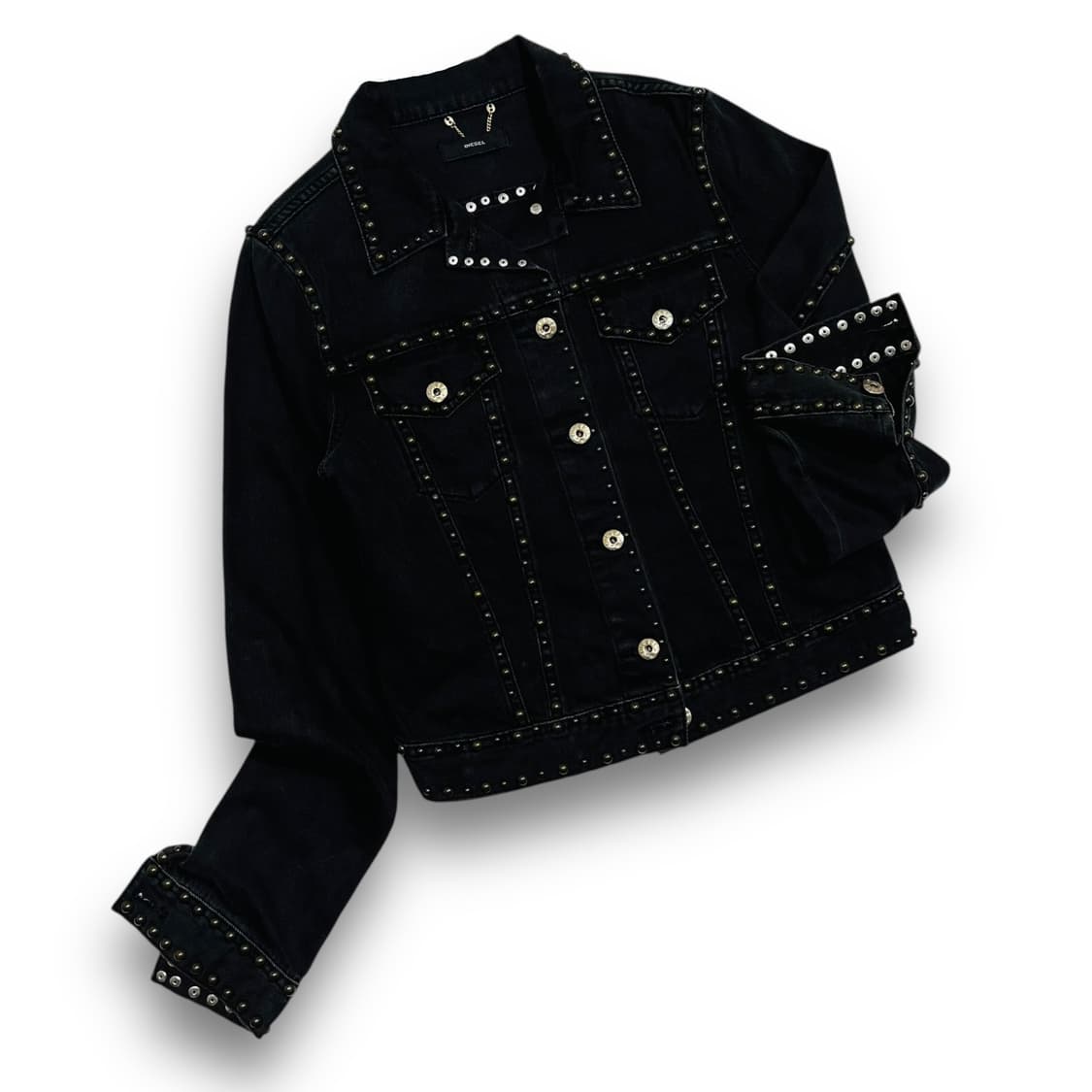 Diesel rock chic stud denim jacket 상품이미지1