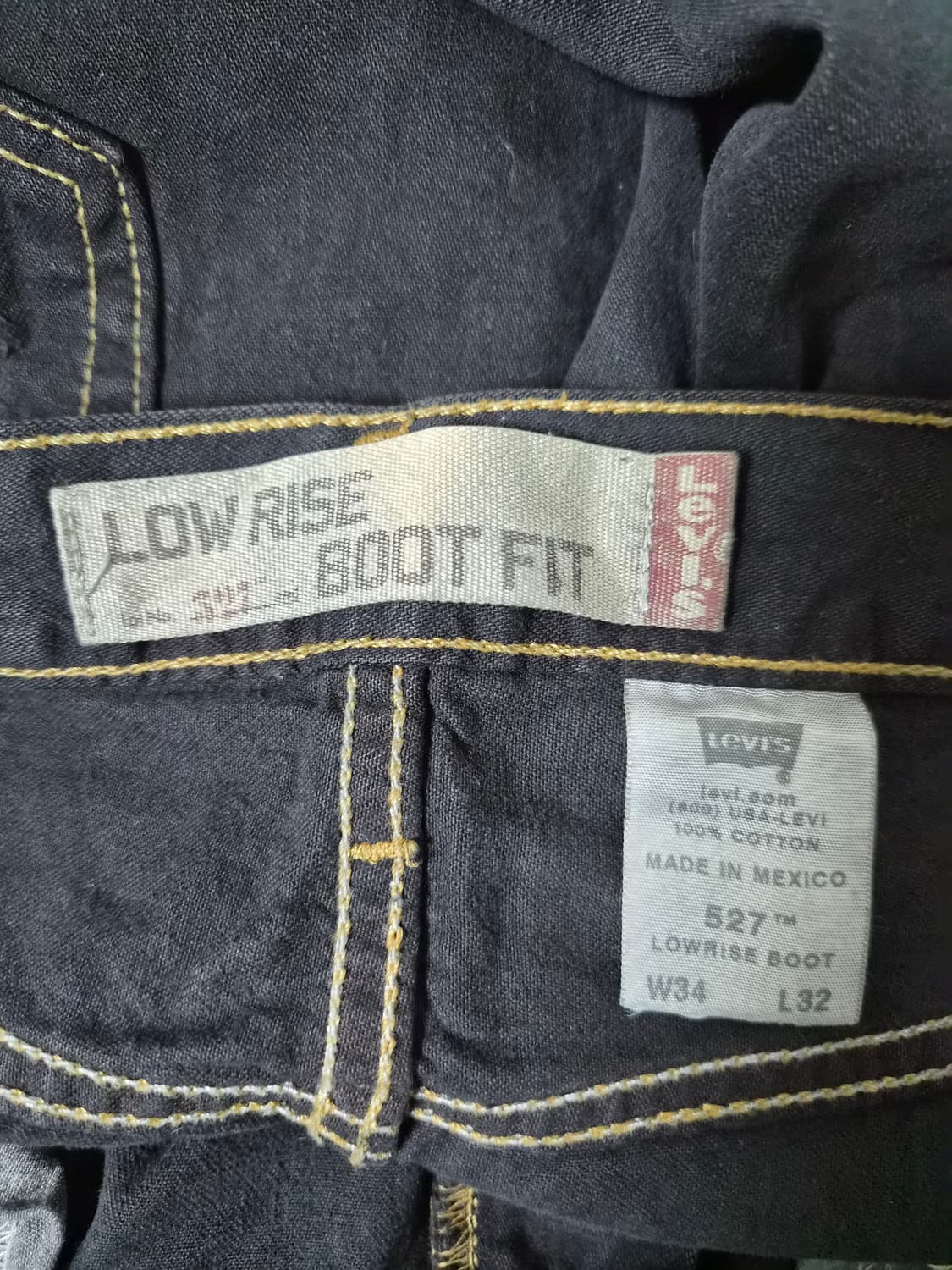 리바이스527 로우 부츠컷 데님팬츠 34사이즈 P-114 상품이미지5