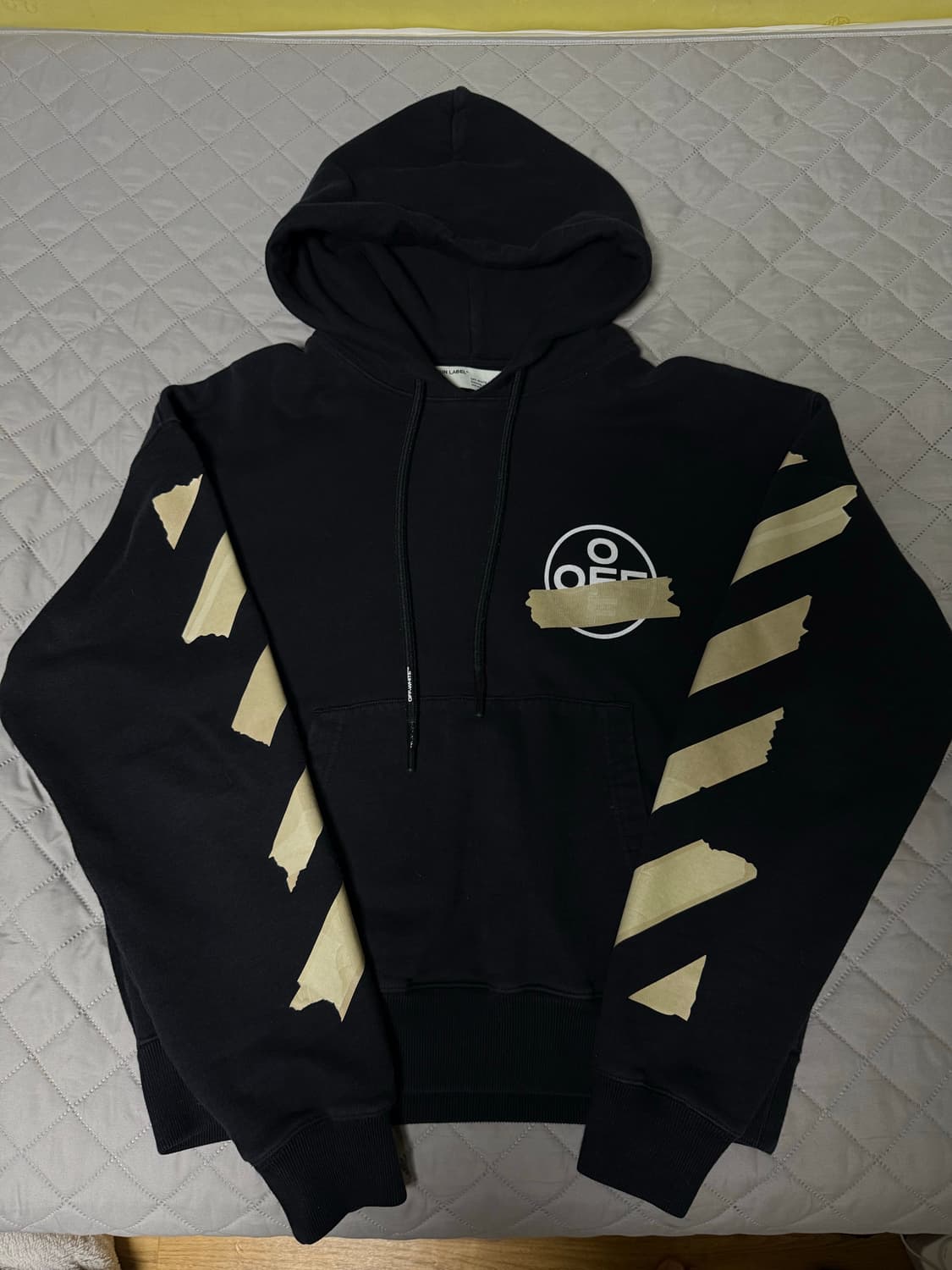오프화이트 테이프 애로우 후드티 S [정품] 상품이미지2