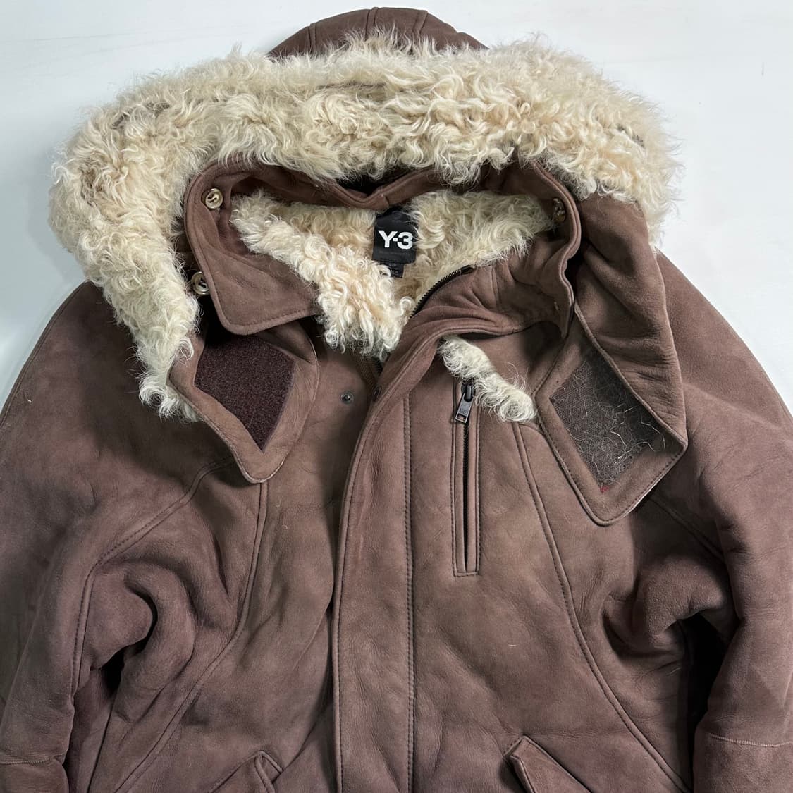 Y-3 브라운 시어링 무통 자켓 상품이미지2