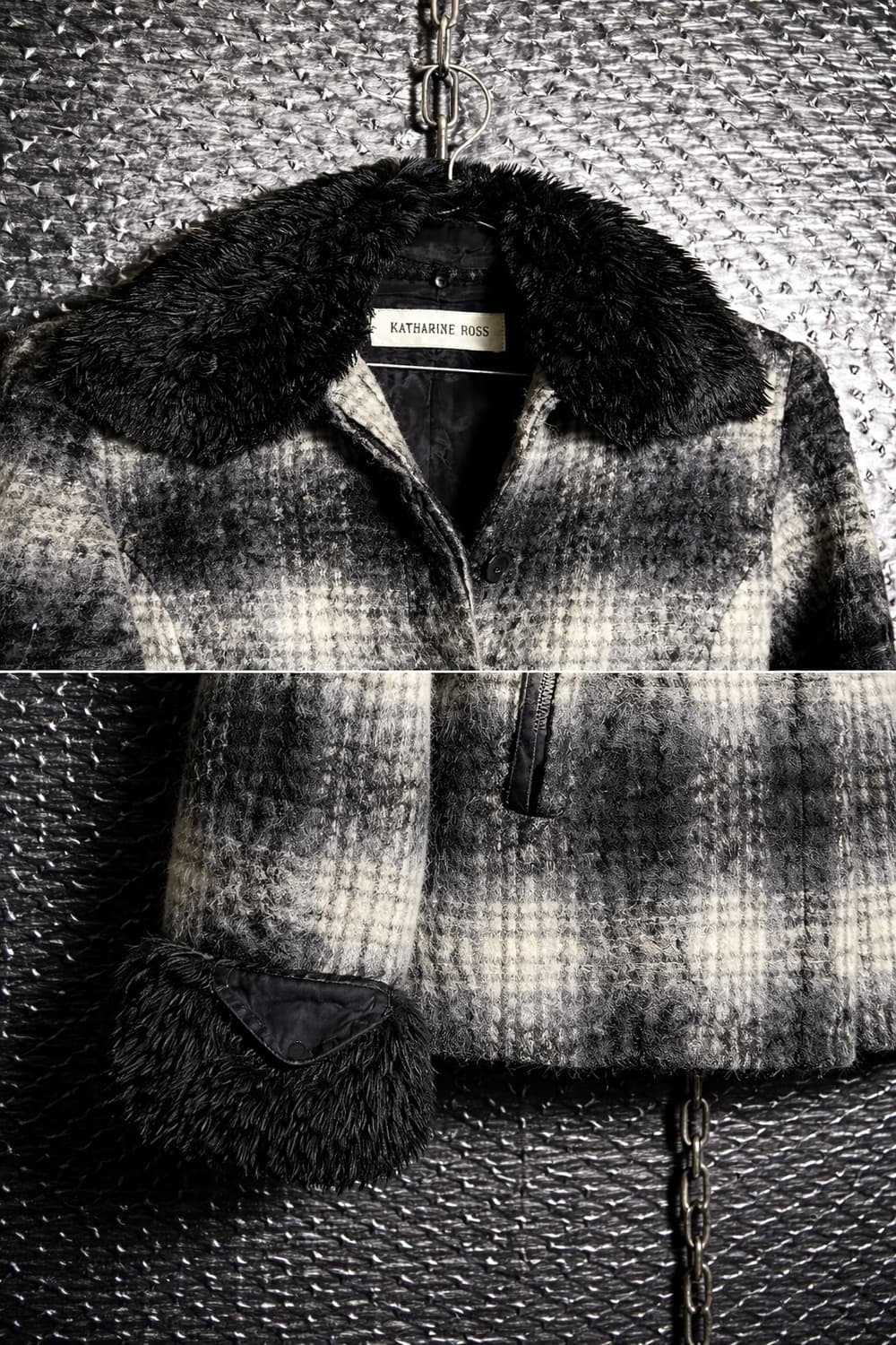 Katharine ross 체크퍼자켓 상품이미지3