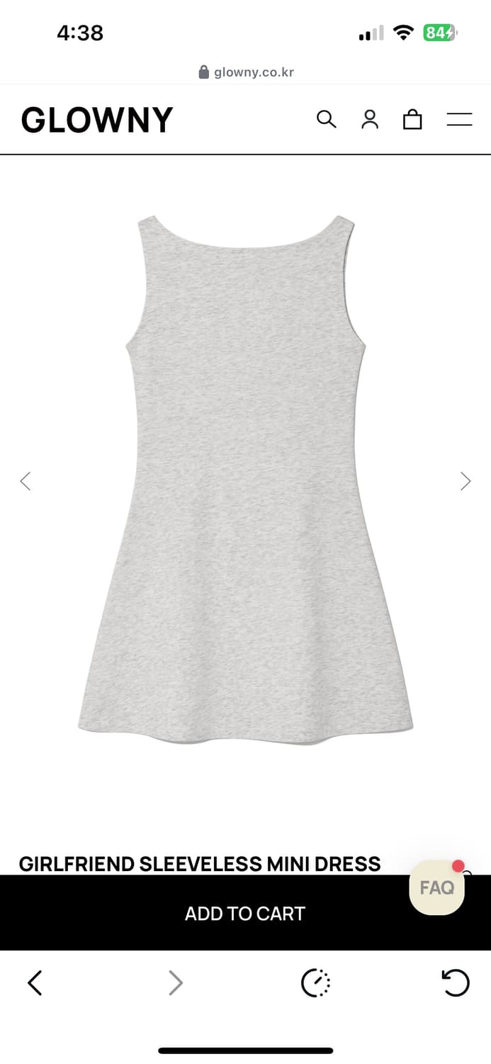 글로니 걸프렌드 슬리브리스  미니 드레스 s 새거팝니다 상품이미지5