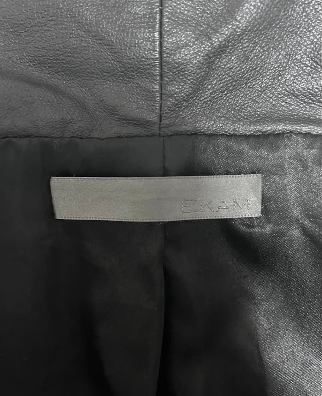 Ekam high neck lamb skin jacket 상품이미지4