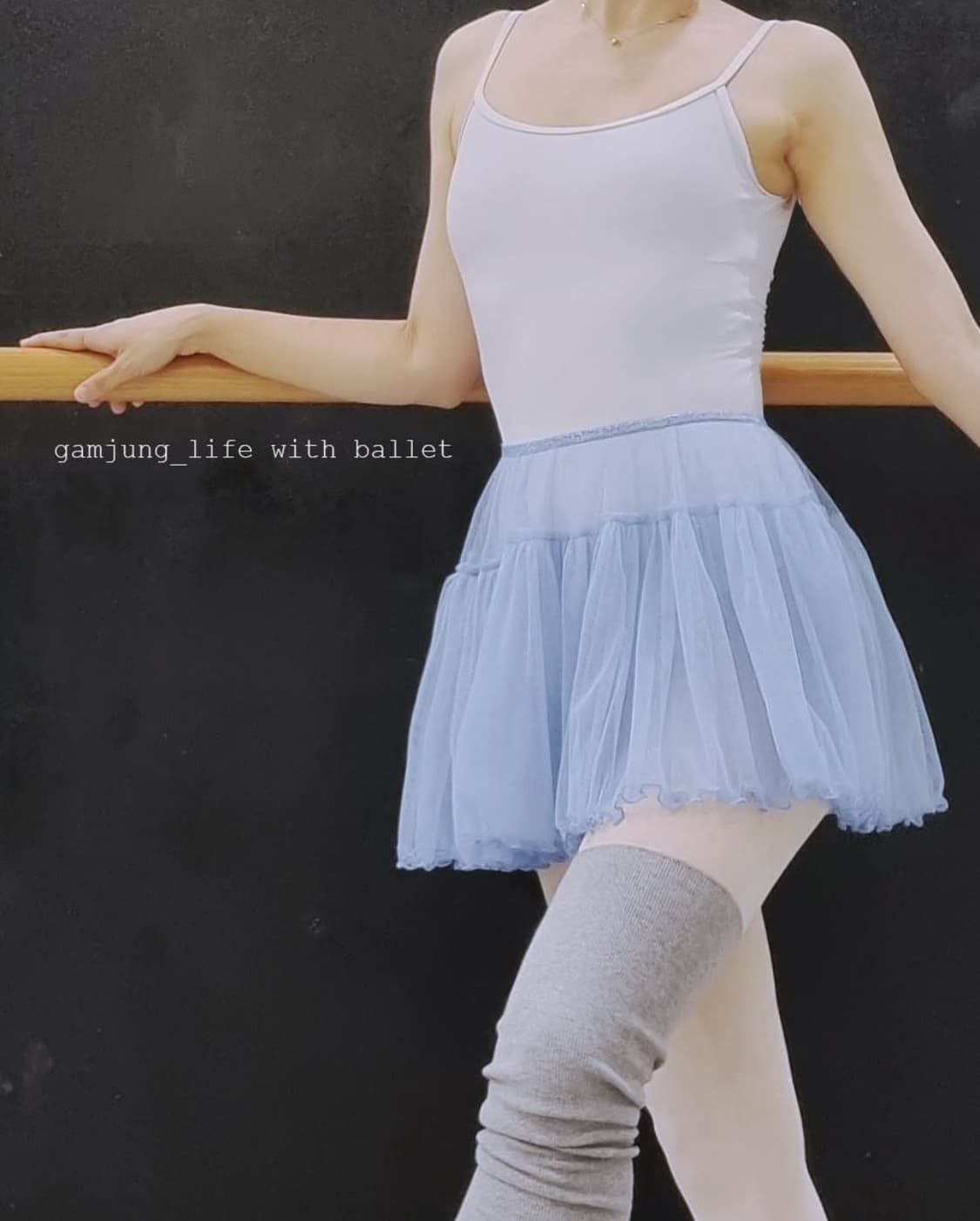 감정 생활 위드 발레 플라잉 메쉬 미니 튜튜 스카이 블루 (Free) 상품이미지2