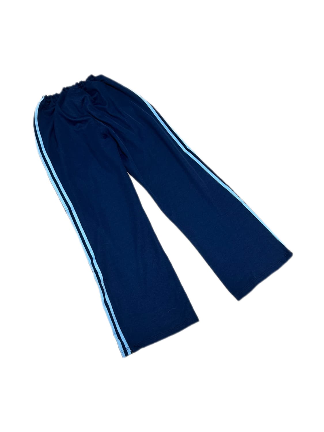 아디다스 베켄바우어 네이비 스카이블루 와이드 트랙팬츠 상품이미지3
