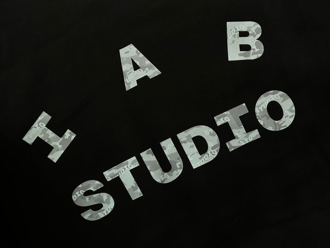 아이앱 카모 블랙 후드티 XL 상품이미지2