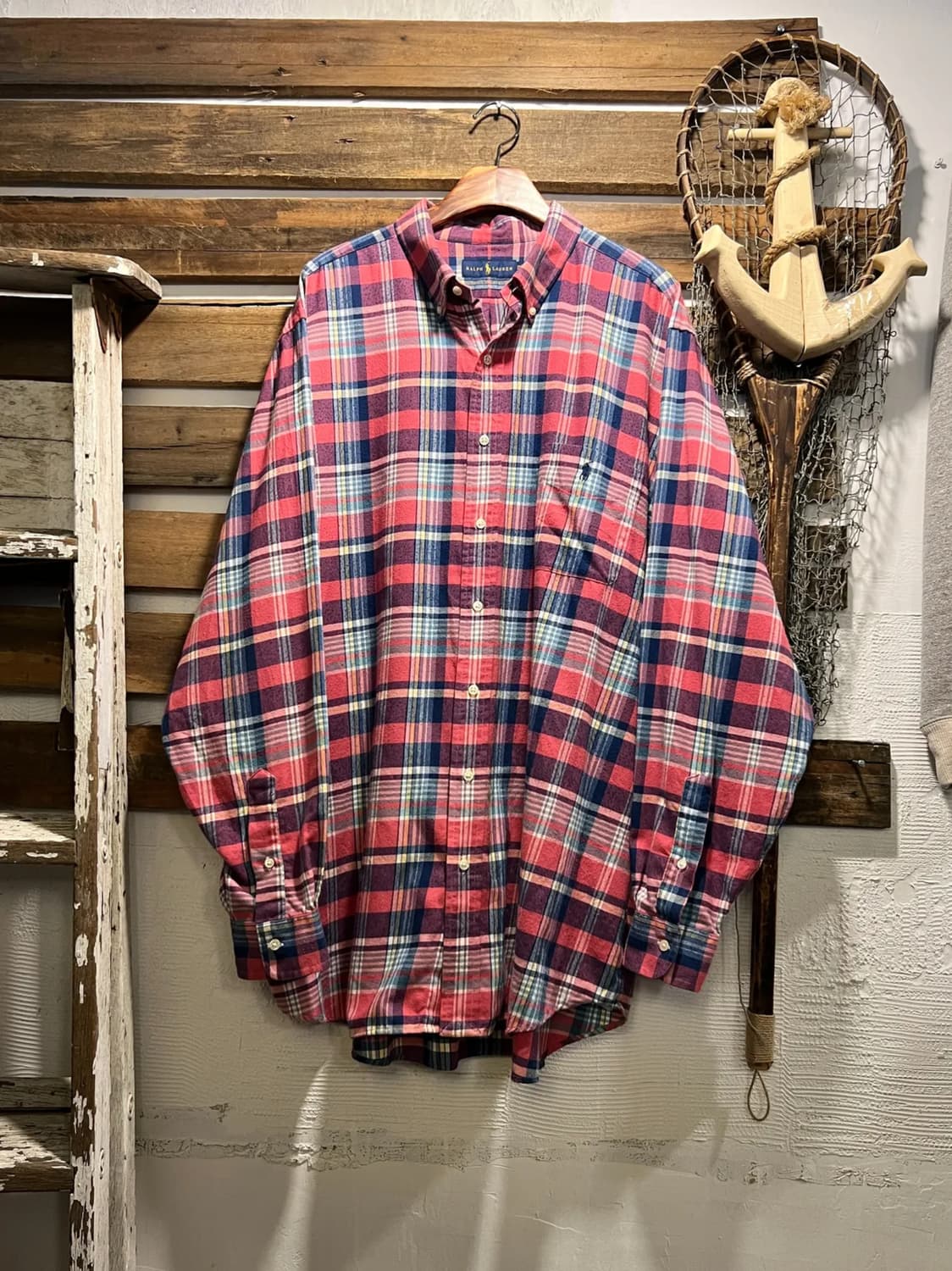 [2XL]폴로 랄프로렌 빅사이즈 타탄체크 코튼 셔츠 상품이미지1
