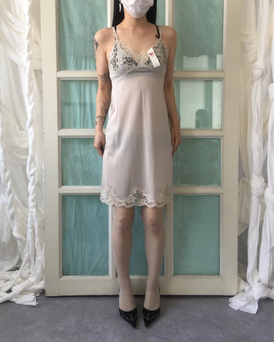 Lace point slip onepiece 상품이미지8