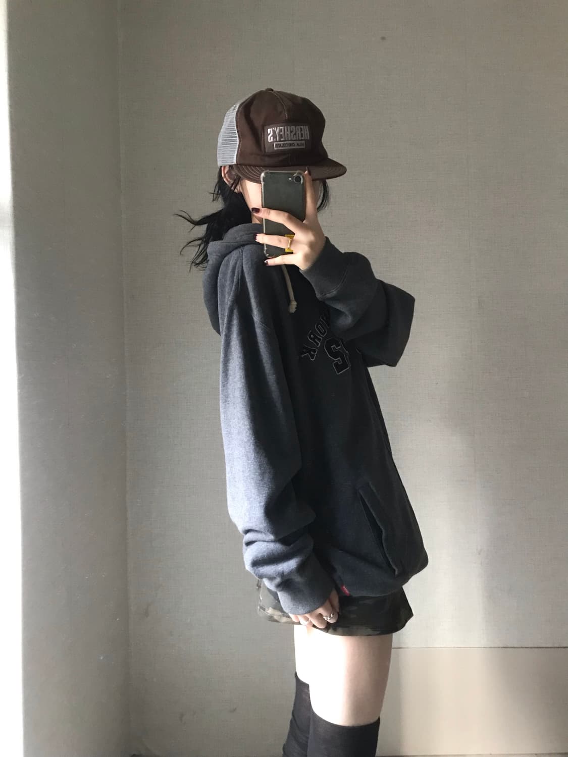 디키즈 그레이 로고 후드집업 상품이미지5