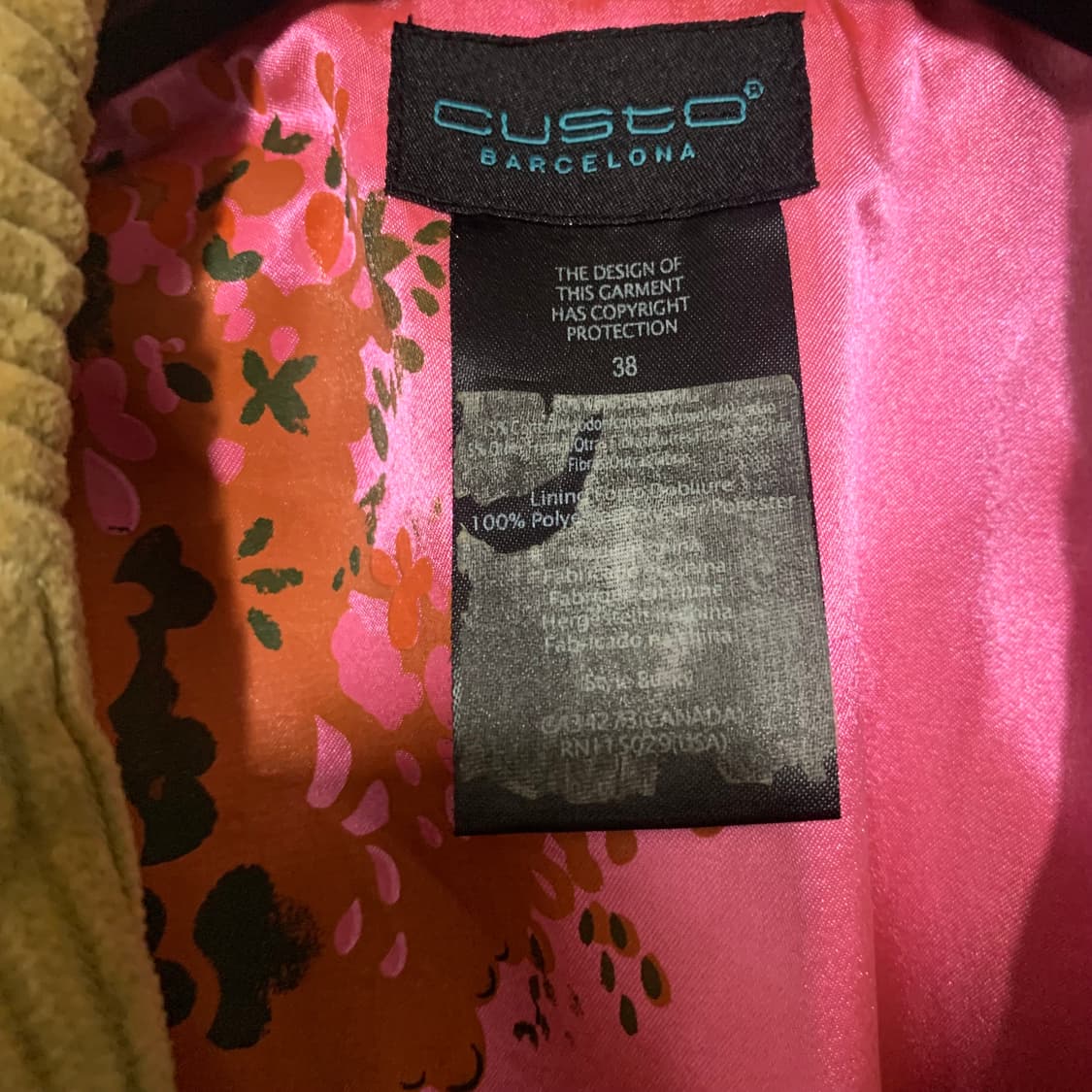 쿠스토 바르셀로나 브리티시 무드 코듀로이 테일러드 재킷 상품이미지8