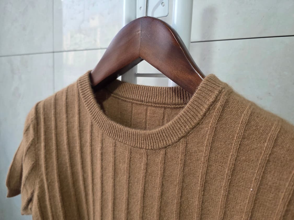 모카번 울 반팔니트 (새상품) 상품이미지2