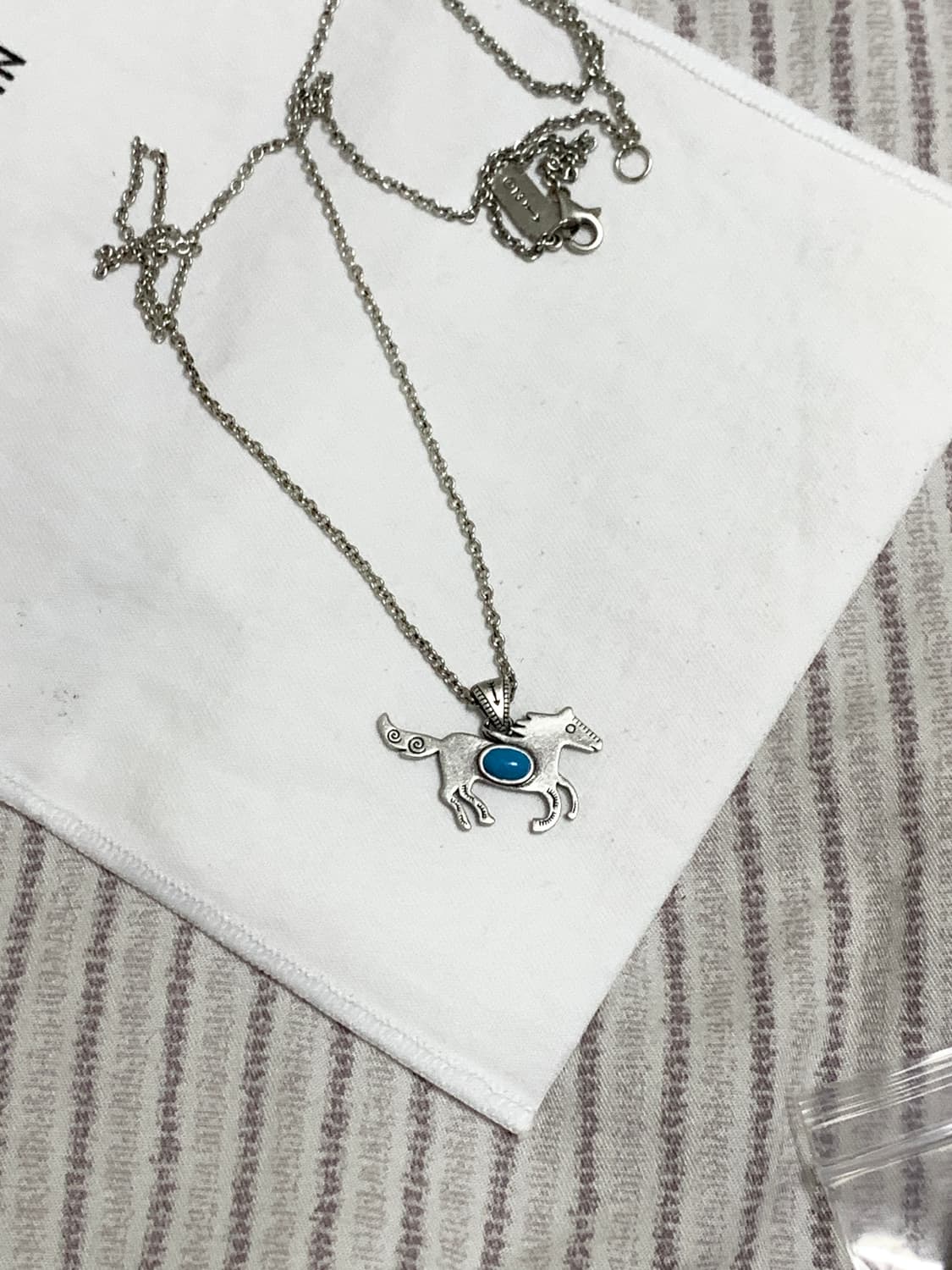 넘버링 #6763 Horse Turquoise Pendant Neckla 상품이미지4