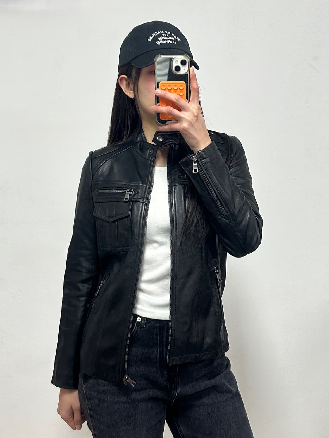 카레라 양가죽 싱글 라이더 자켓 상품이미지1