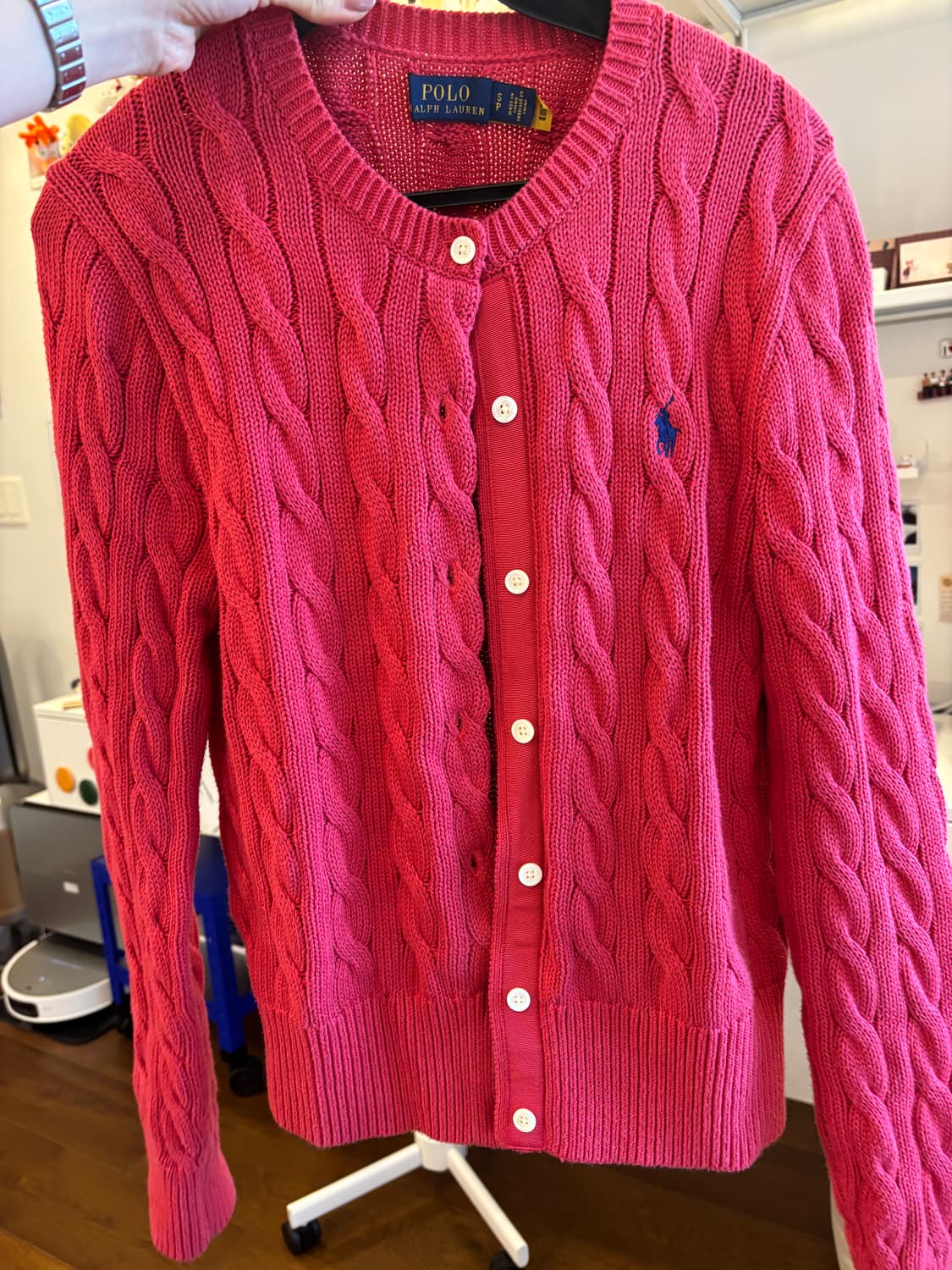 폴로 랄프로렌 꽈배기 가디건 s 상품이미지2