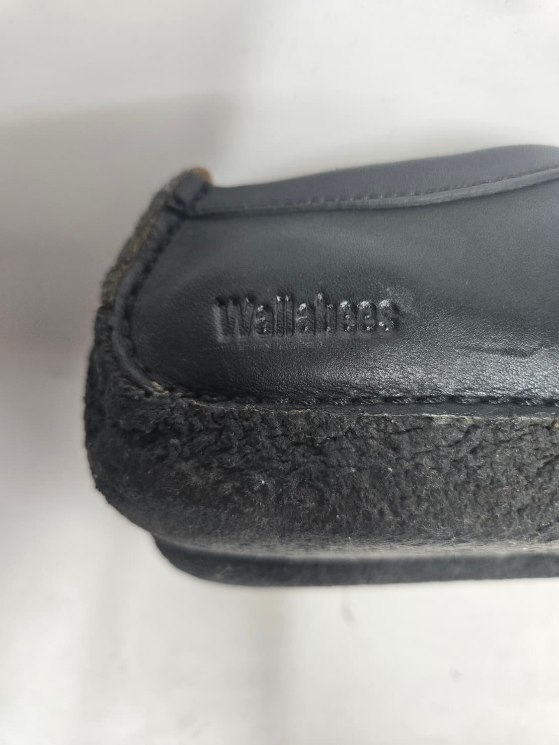 클락스 Wallabee 검정 가죽 uk8 270mm  상품이미지9