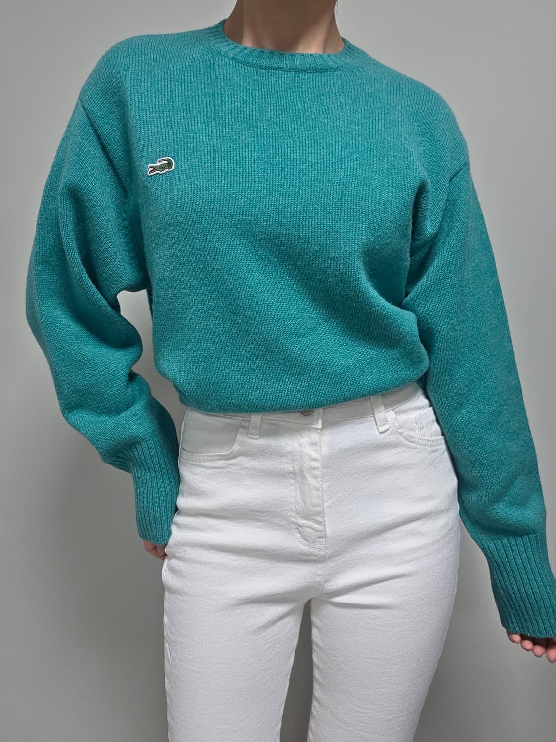 Lacoste / 에메랄드 그린 보카시 니트 상품이미지8