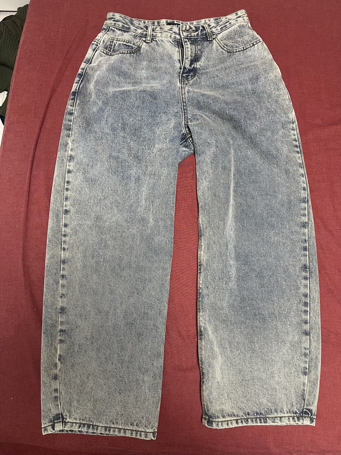 토피 벌룬핏 데님 와이드 팬츠 상품이미지1