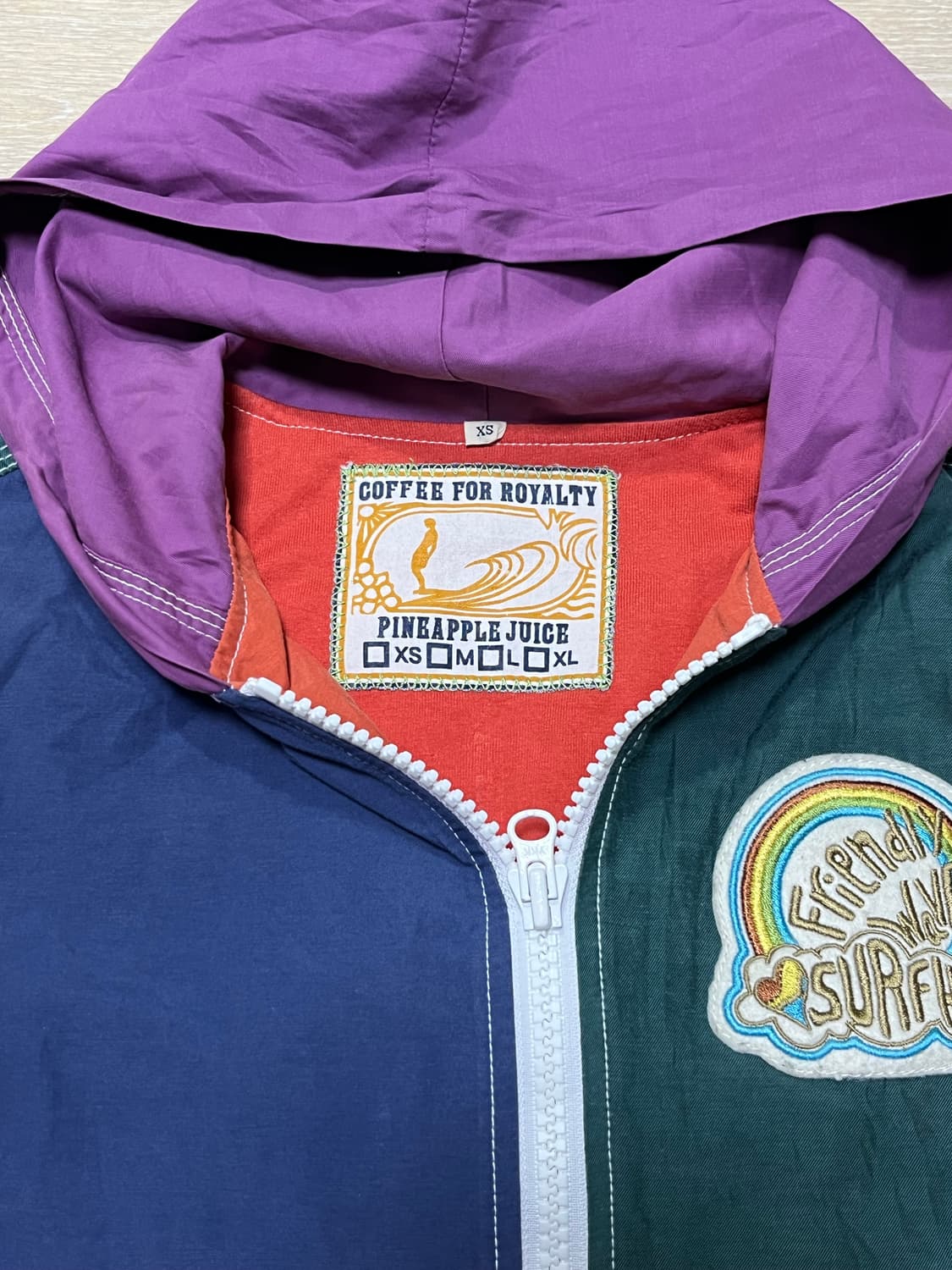 컬러블록 후드 자켓 상품이미지10