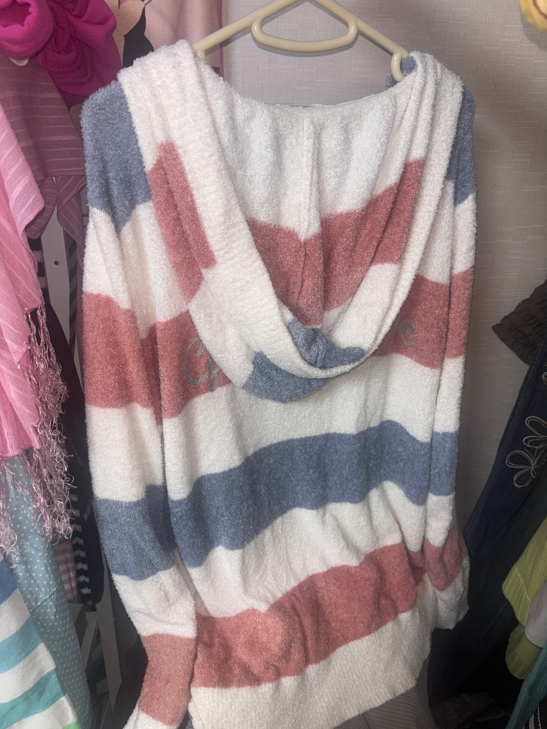 젤라또 피케 스트라이프 후드집업 히메갸루 러블리 모리걸 핀터 빈티지 상품이미지2