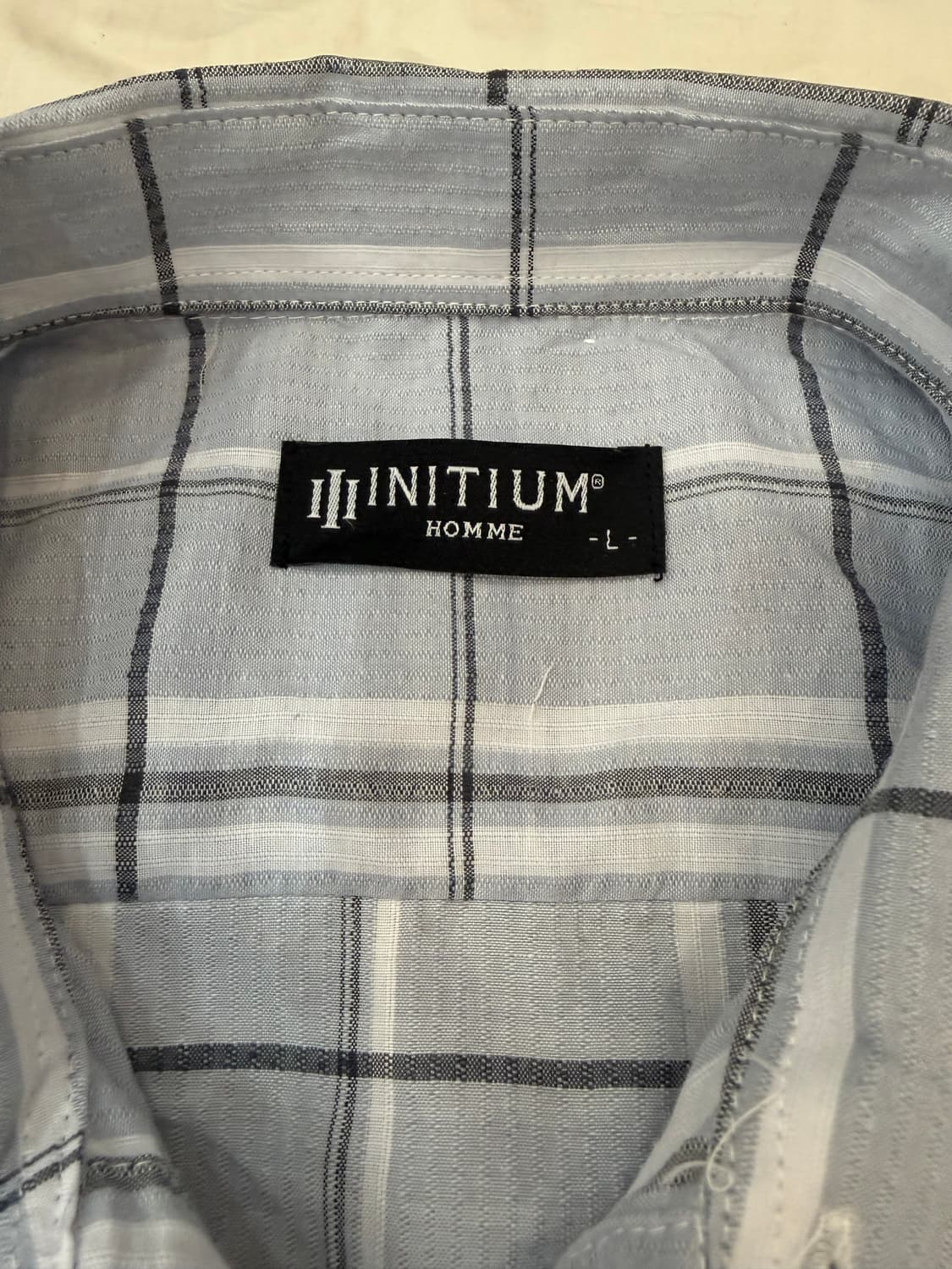 INITIUM 옴므 체크 반팔 셔츠 상품이미지5