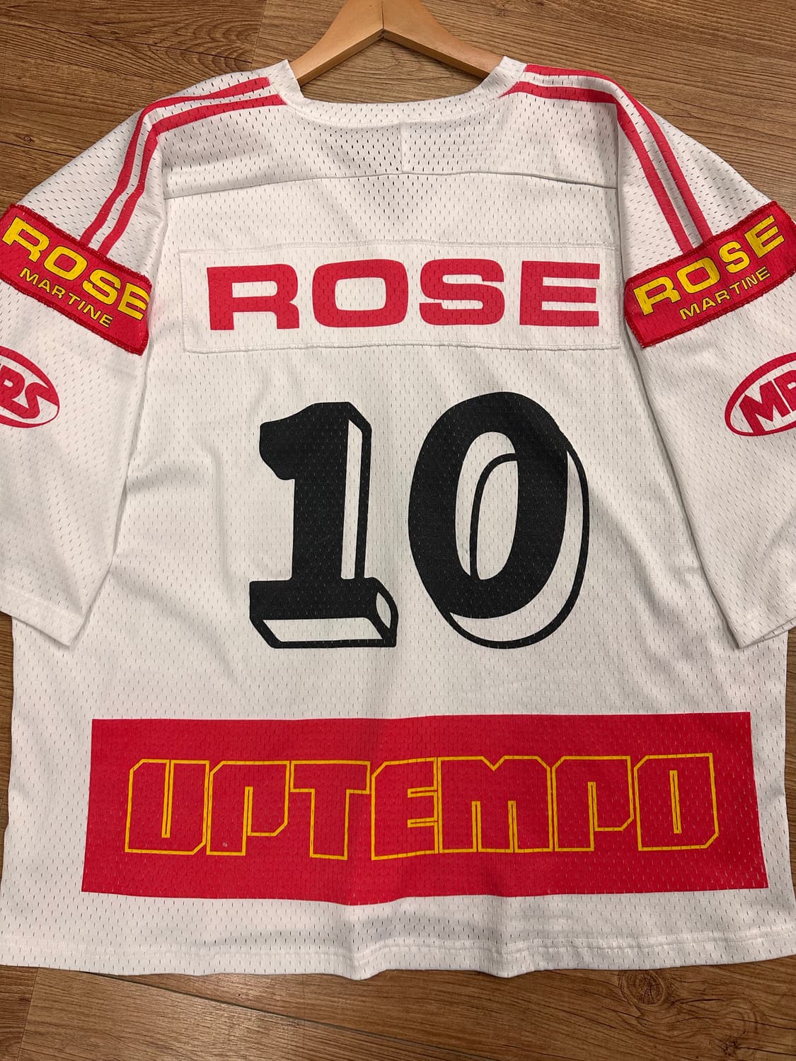 (S)마틴로즈 오버사이즈 풋볼 져지 화이트 상품이미지7