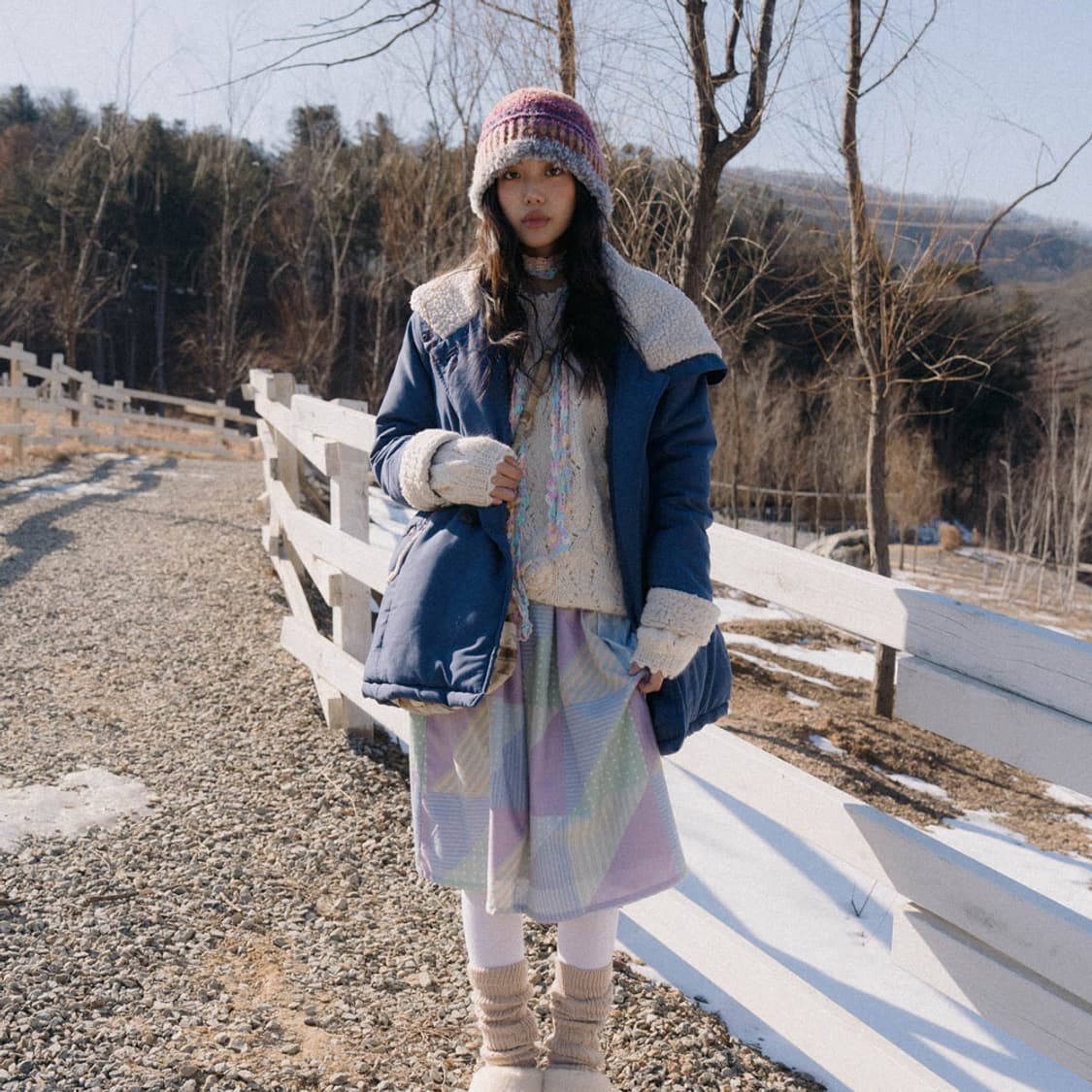 솜사탕 초원 니트 스카프 상품이미지6