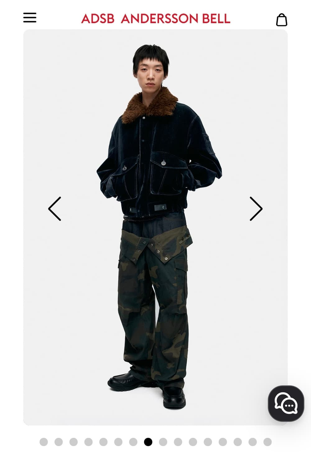 앤더슨벨 미쿠스 벨벳 봄버자켓 S사이즈 새상품 상품이미지6