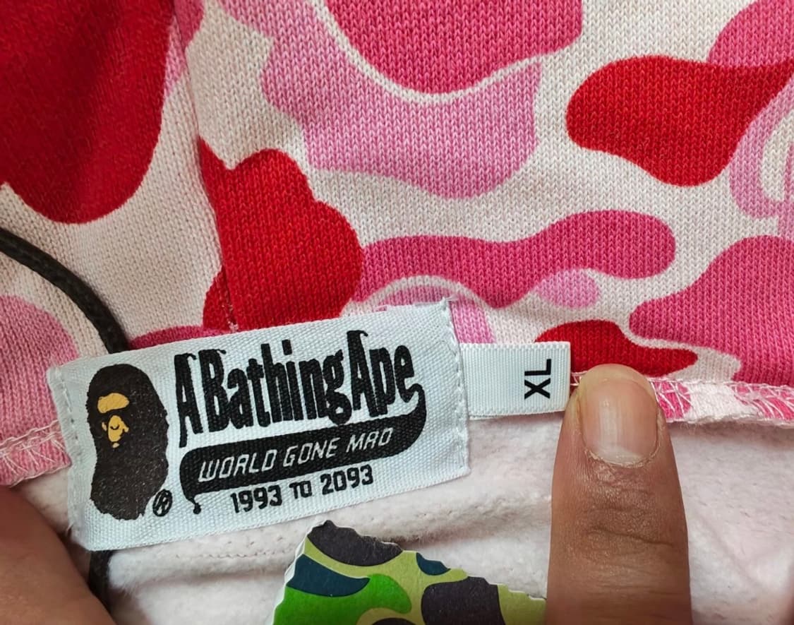 베이프 샤크후드 핑크 새상품 s,xl 상품이미지5