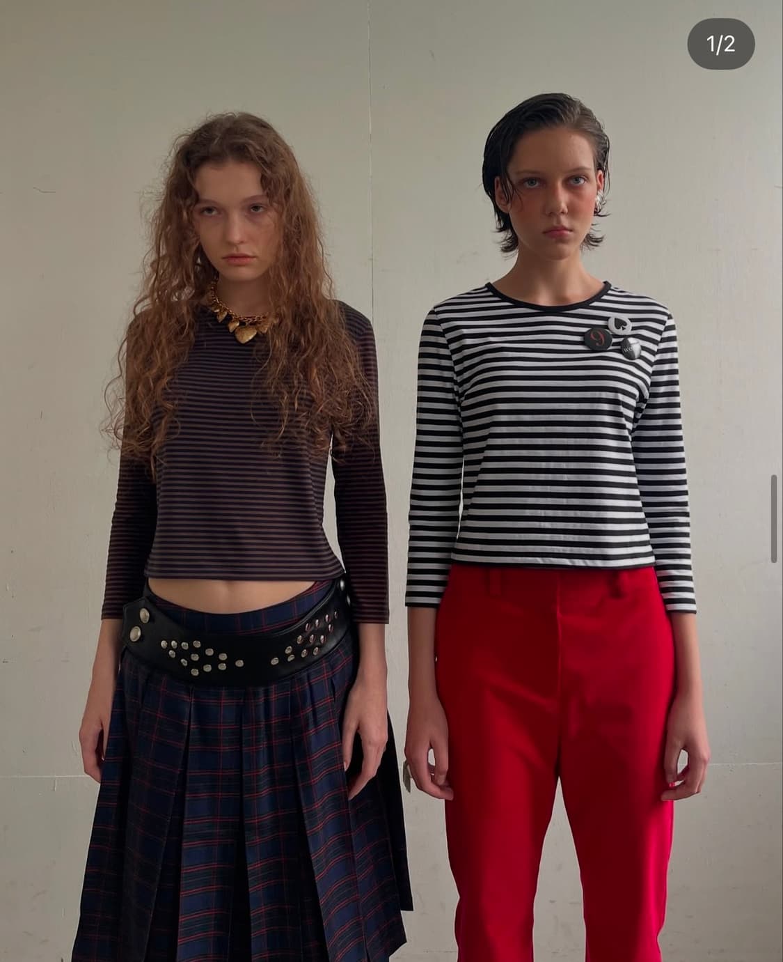 데어드 체크스커트  상품이미지1