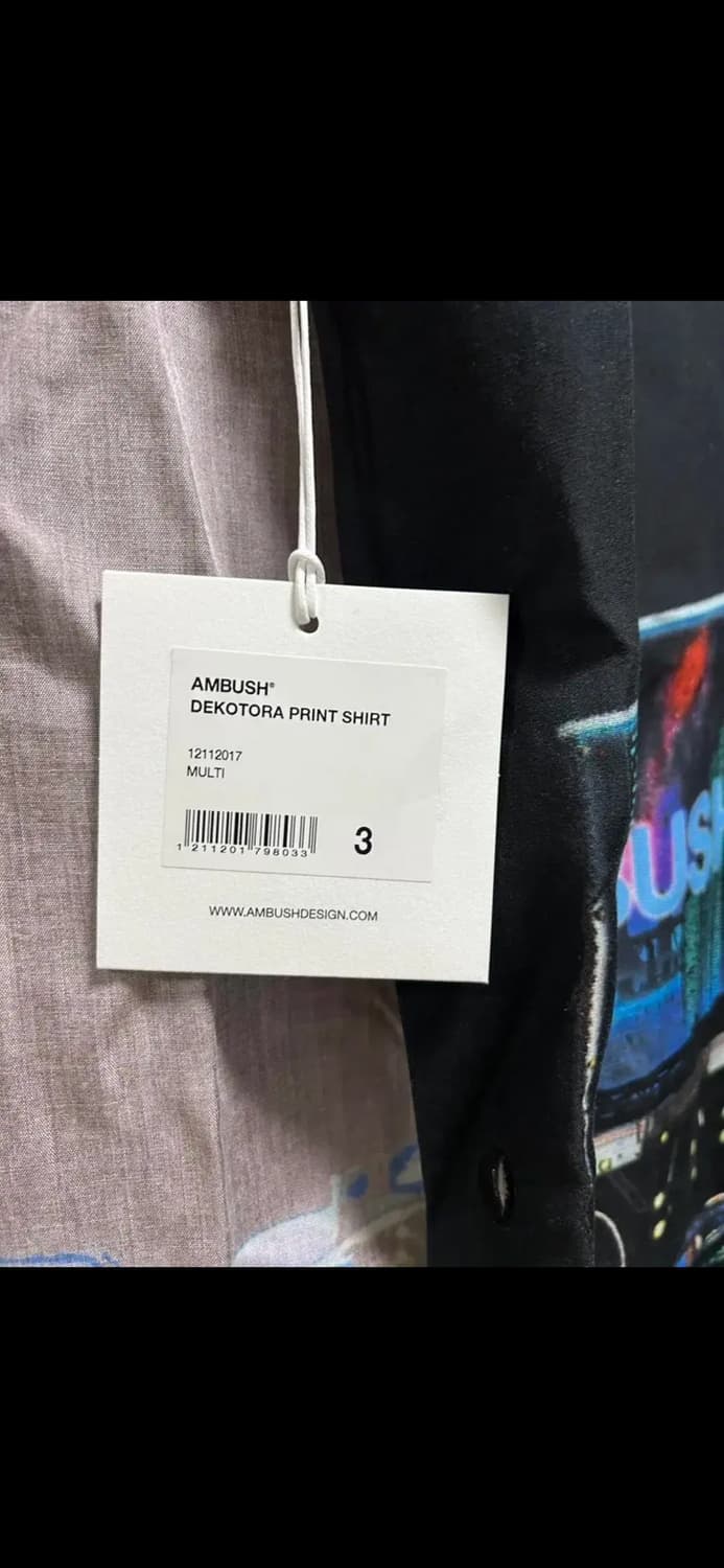 엠부쉬 데코토라 프린트 레이온 셔츠 3사이즈 상품이미지9