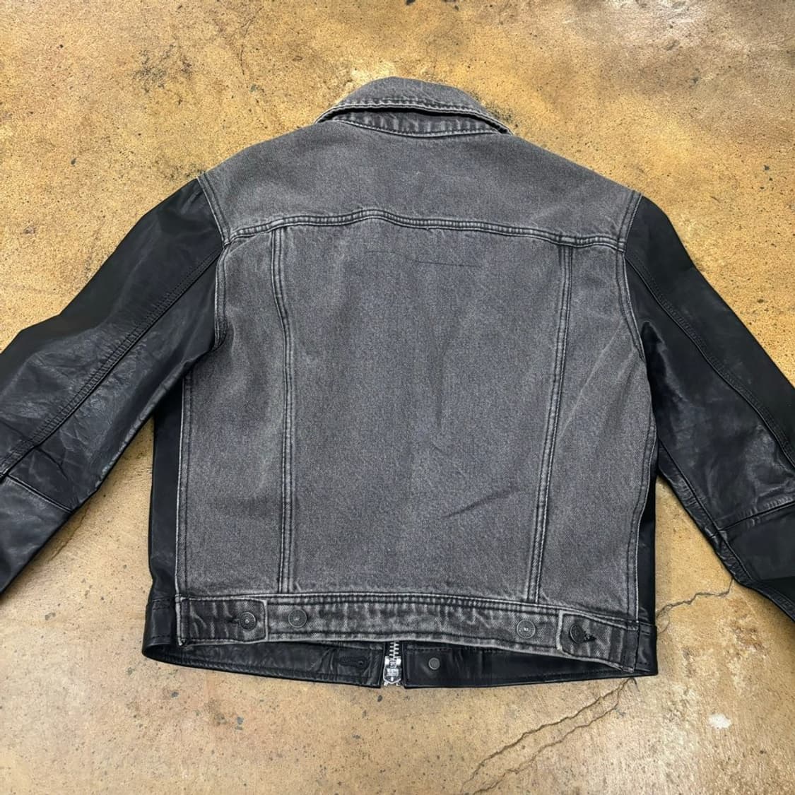 디젤 가죽 데님 자켓  상품이미지4
